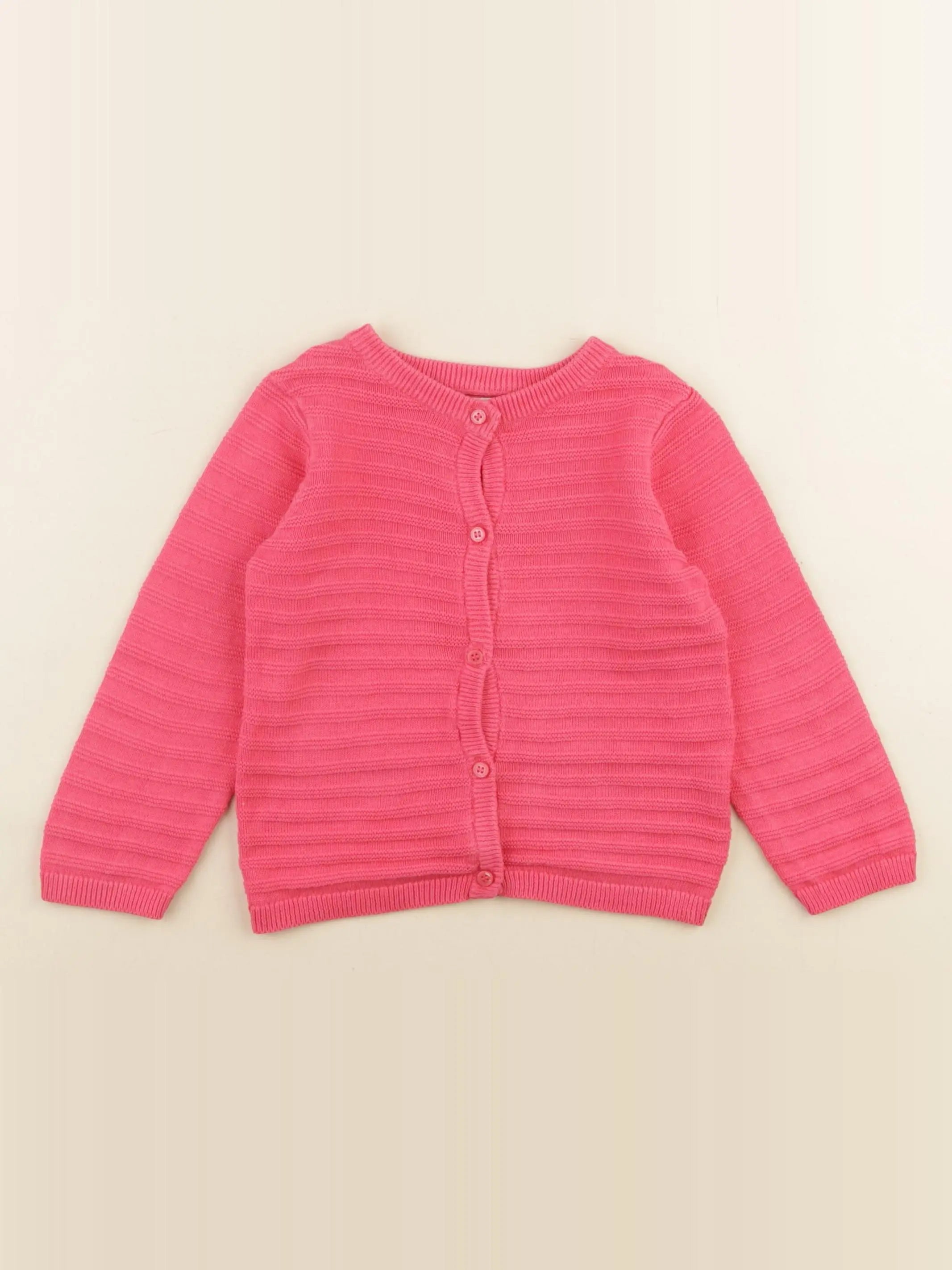 Cadet Rousselle - gilet rose - 12 mois