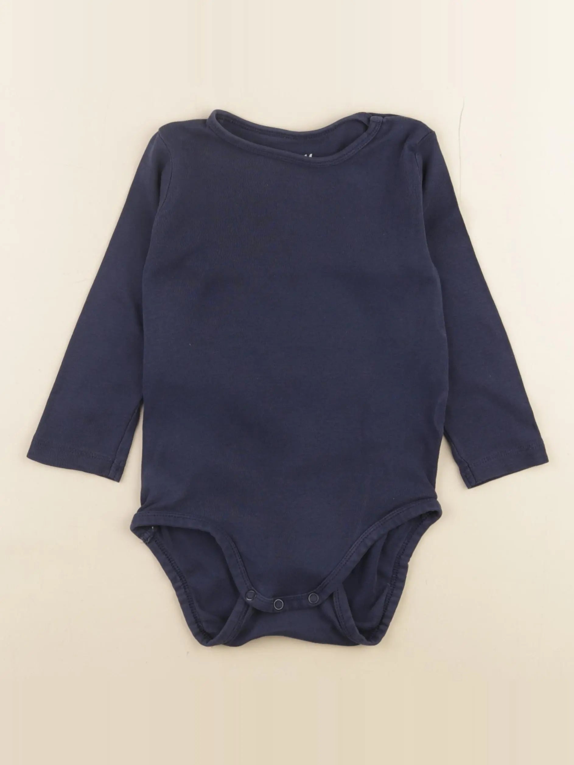 H&M - body bleu - 12/18 mois