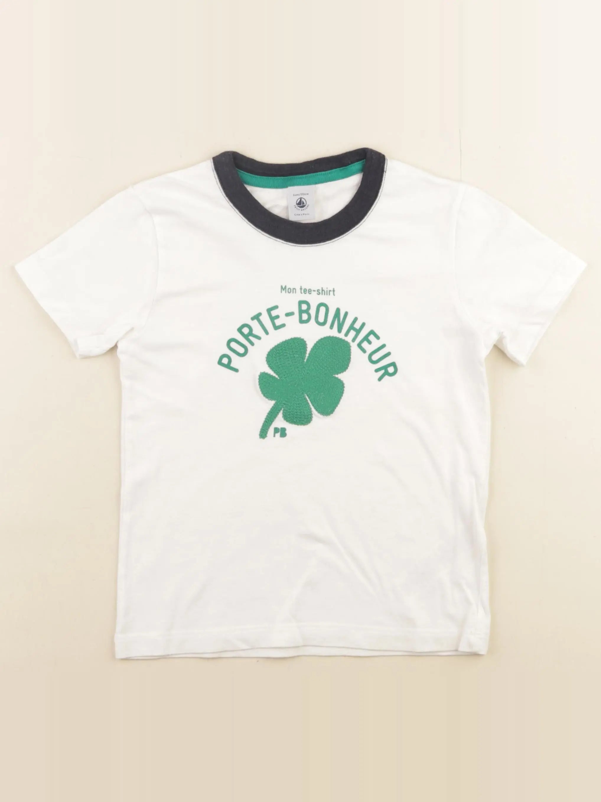 Petit Bateau - tee-shirt blanc - 6 ans