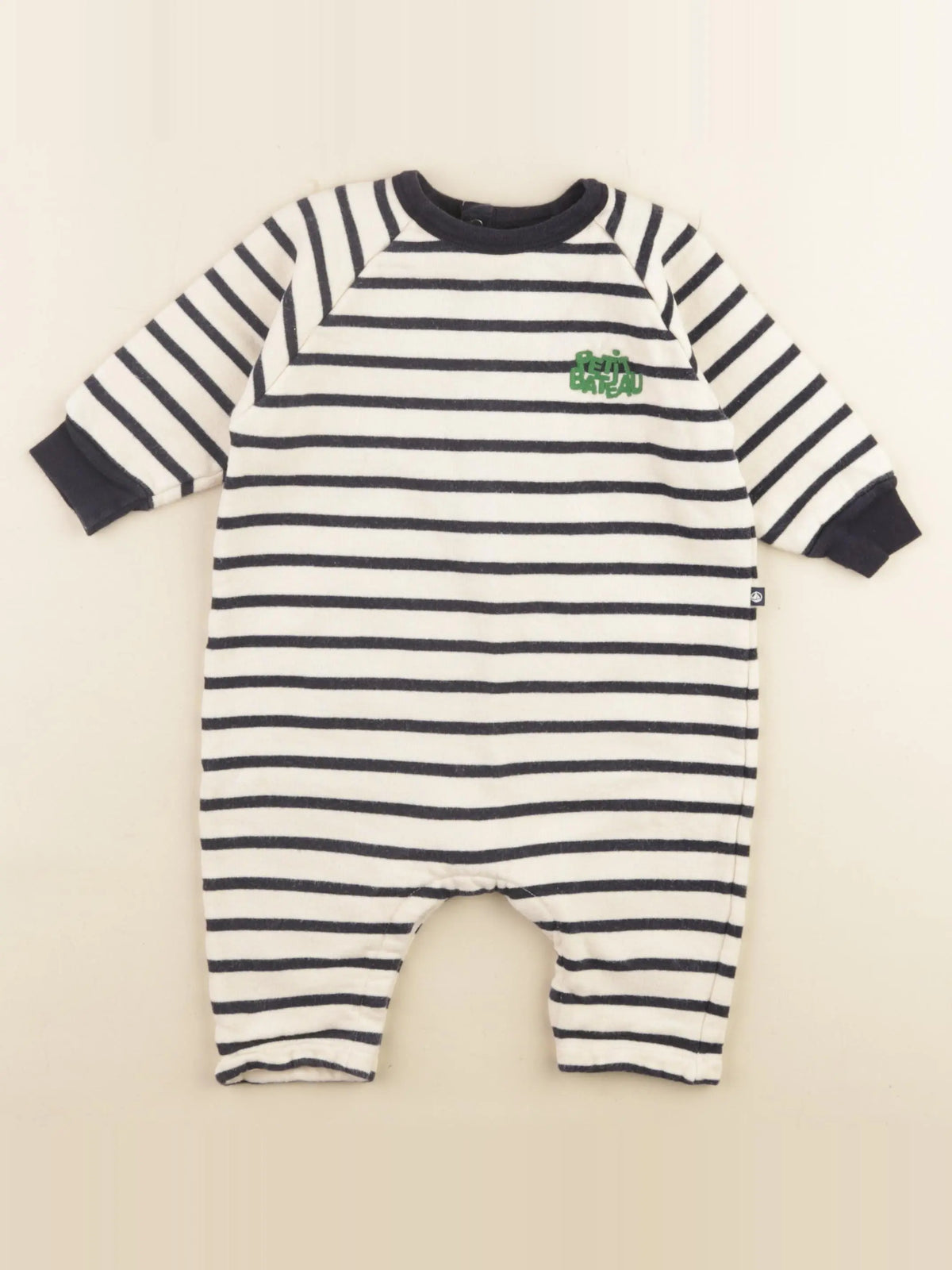 Petit Bateau - combinaison blanc - 12 mois