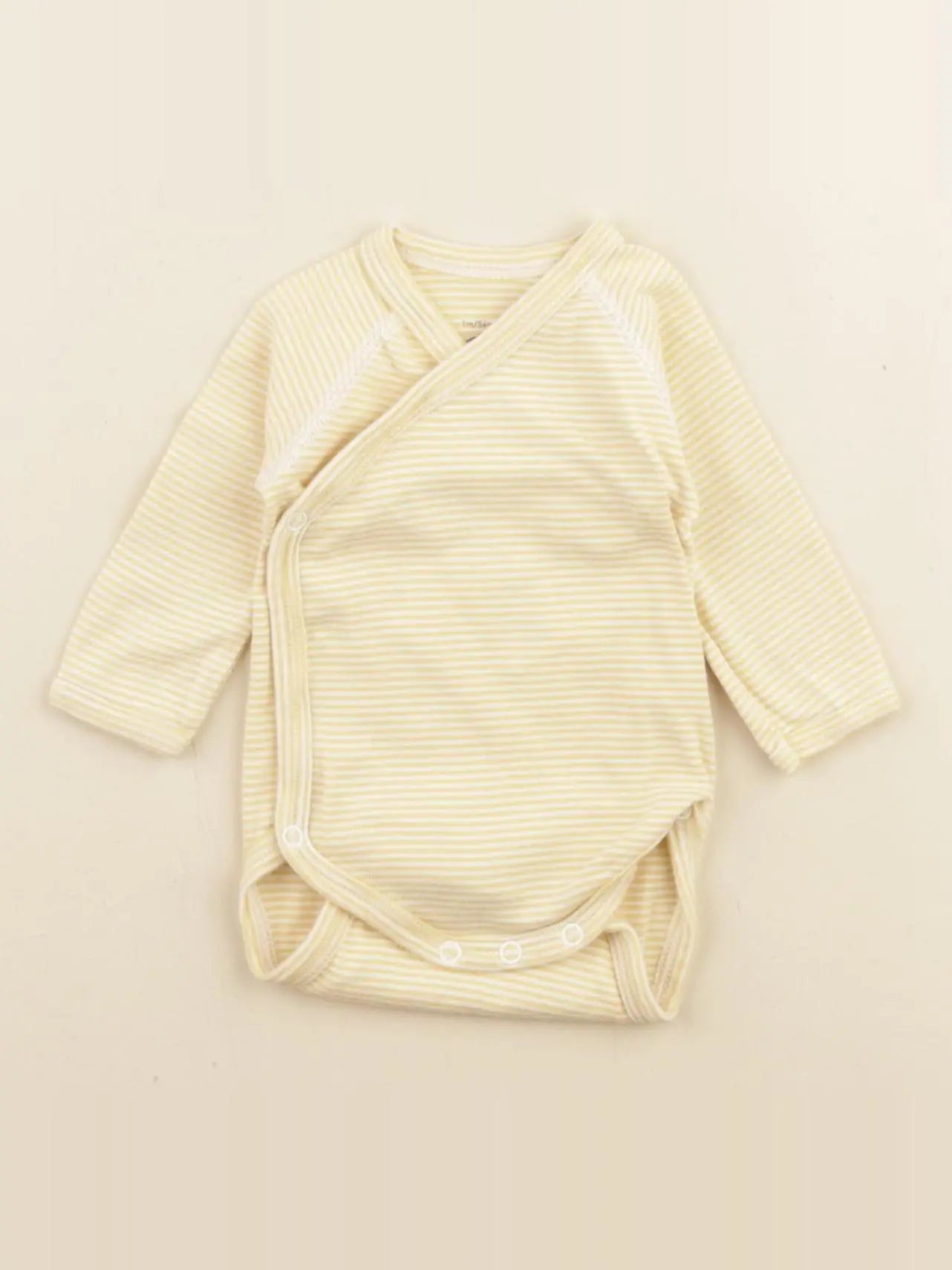 Petit Bateau - body jaune - 1 mois