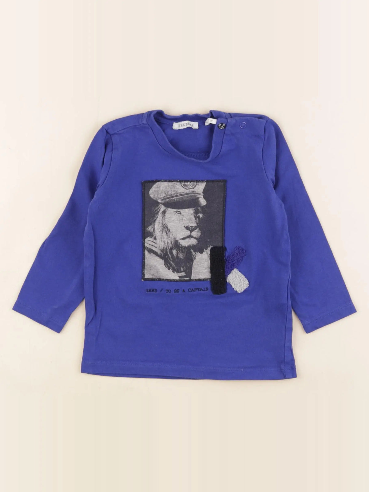 IKKS - tee-shirt bleu - 12 mois