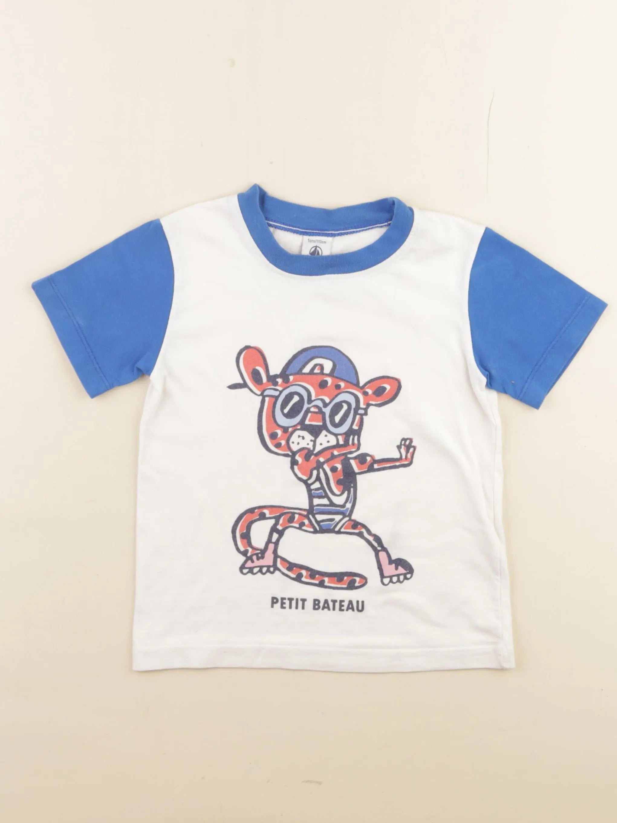 Petit Bateau - tee-shirt blanc - 5 ans