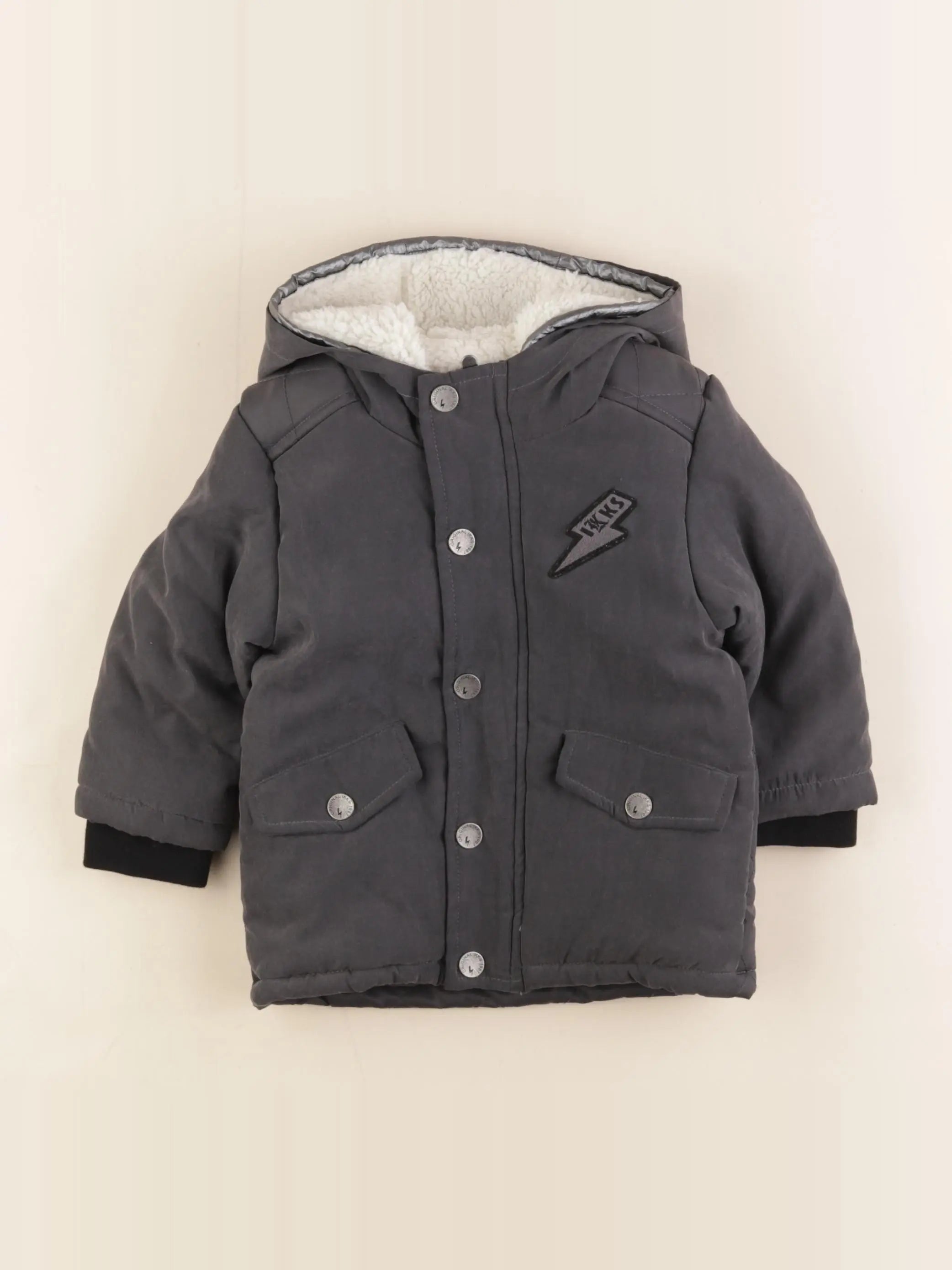 IKKS - parka gris - 12 mois