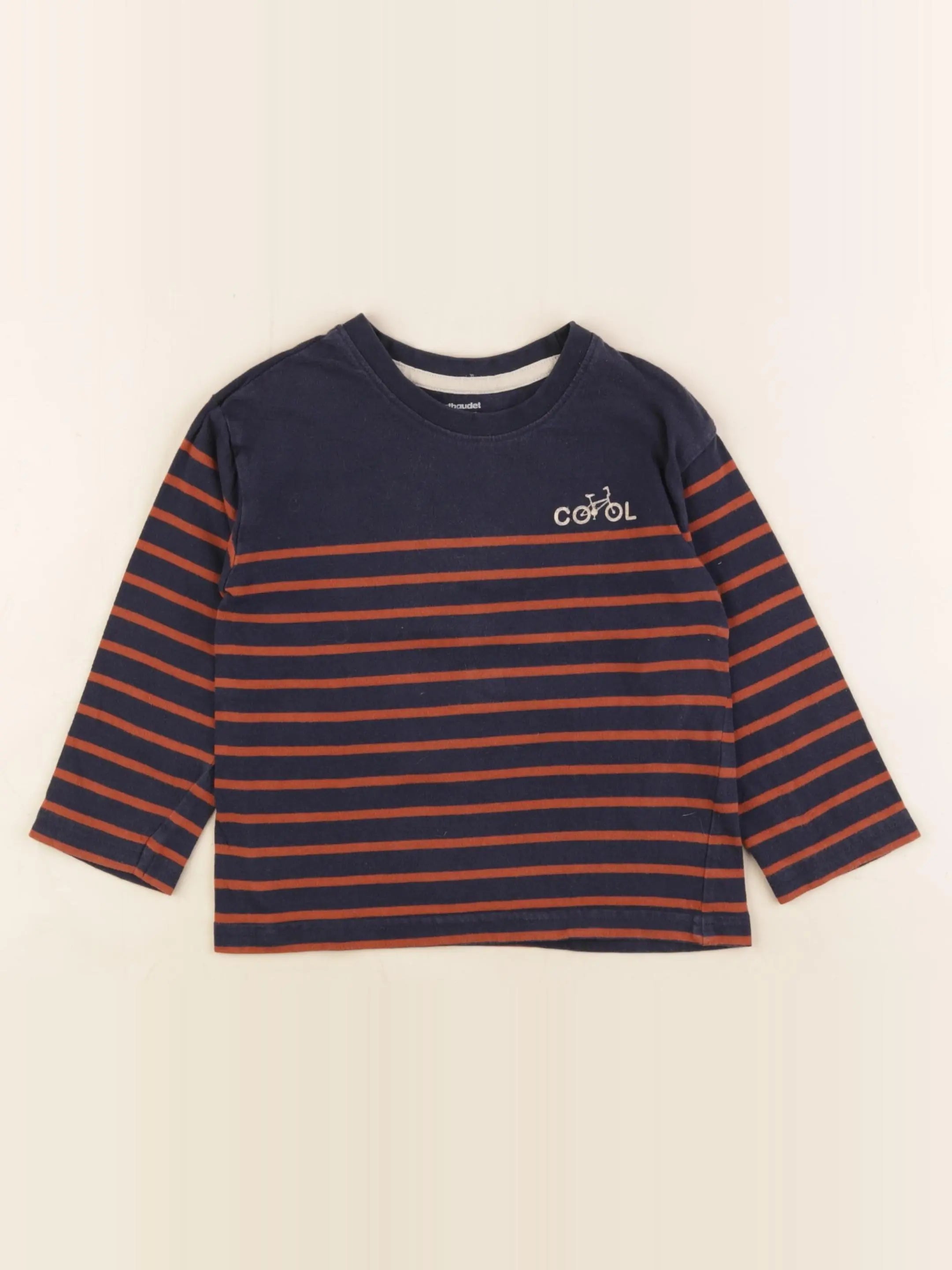 Vertbaudet - tee-shirt bleu - 4 ans