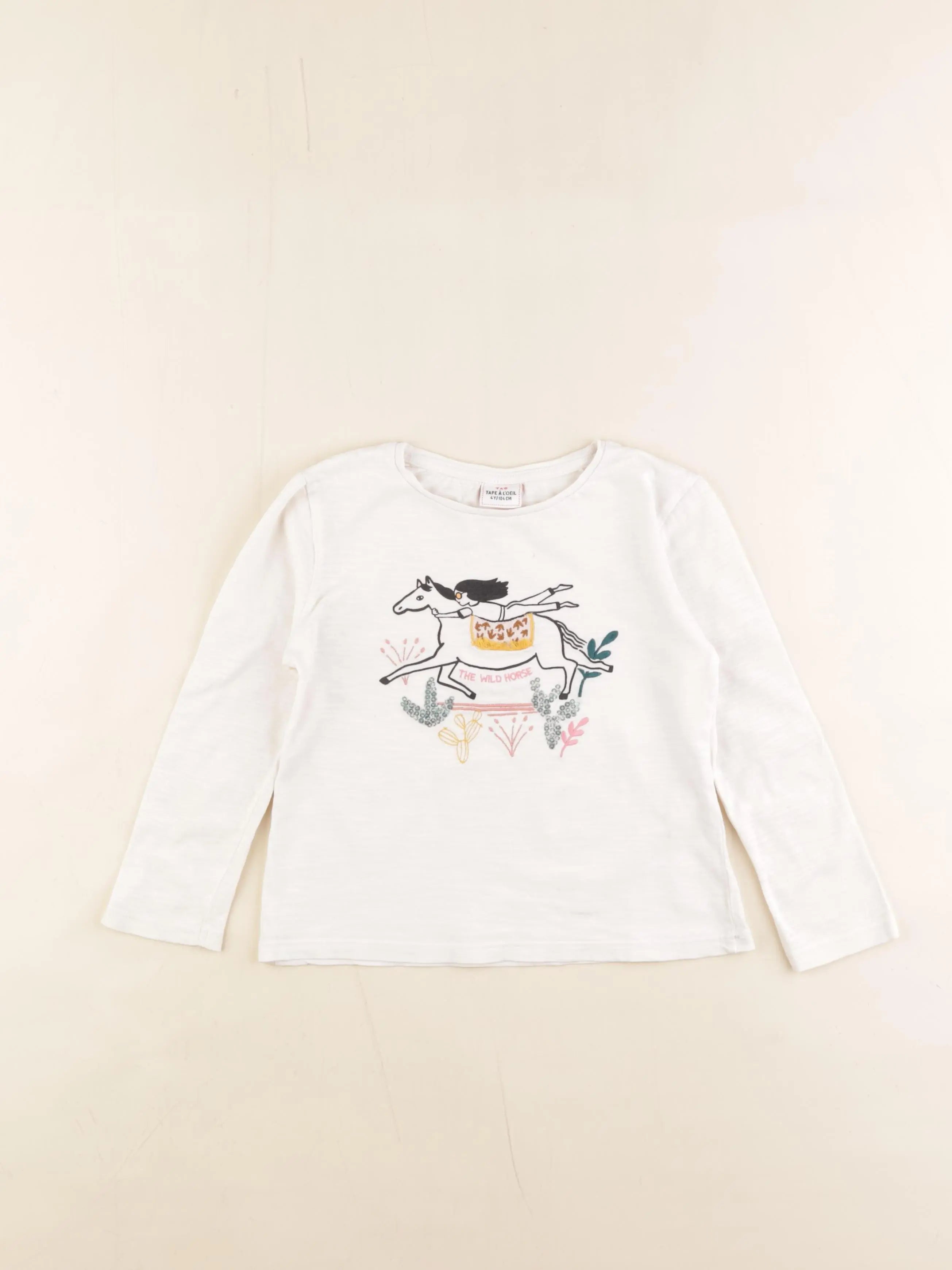 Tape à l'oeil - tee-shirt beige - 4 ans
