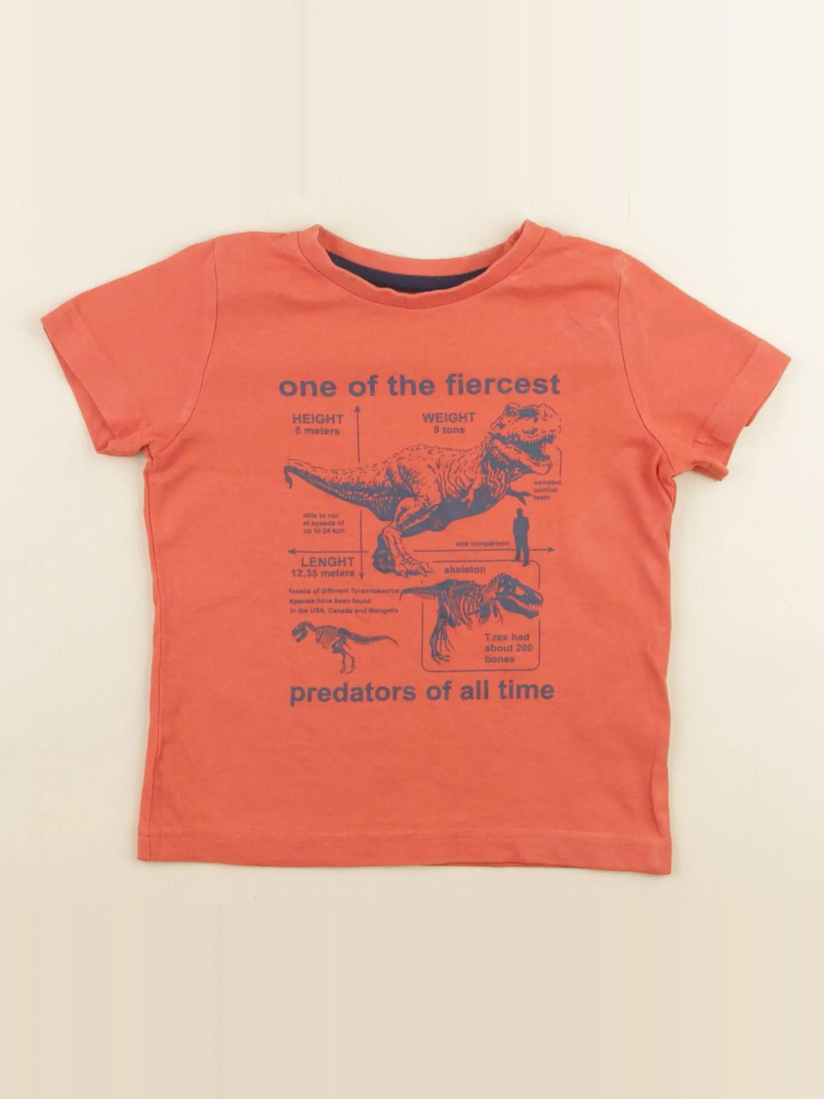 Vertbaudet - tee-shirt orange, rouge - 3 ans