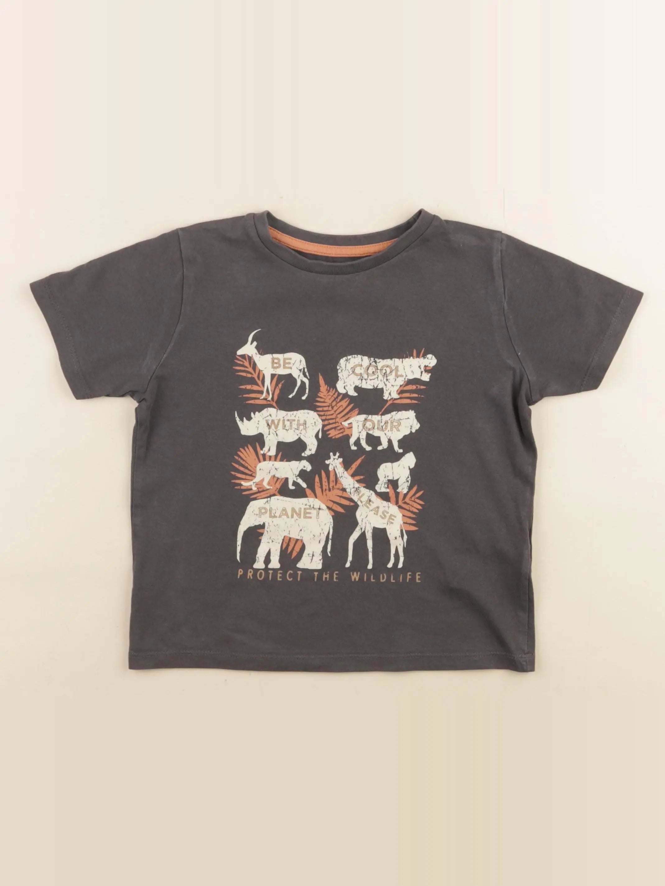 Vertbaudet - tee-shirt gris - 4 ans