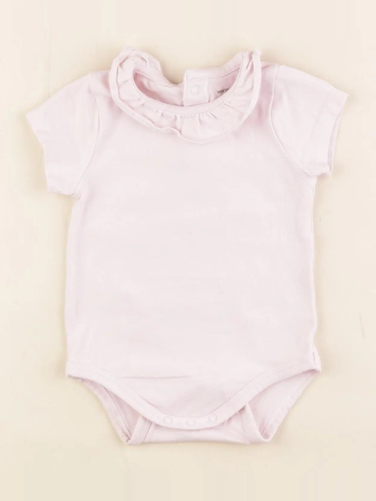 Vertbaudet - body à col rose - 6 mois