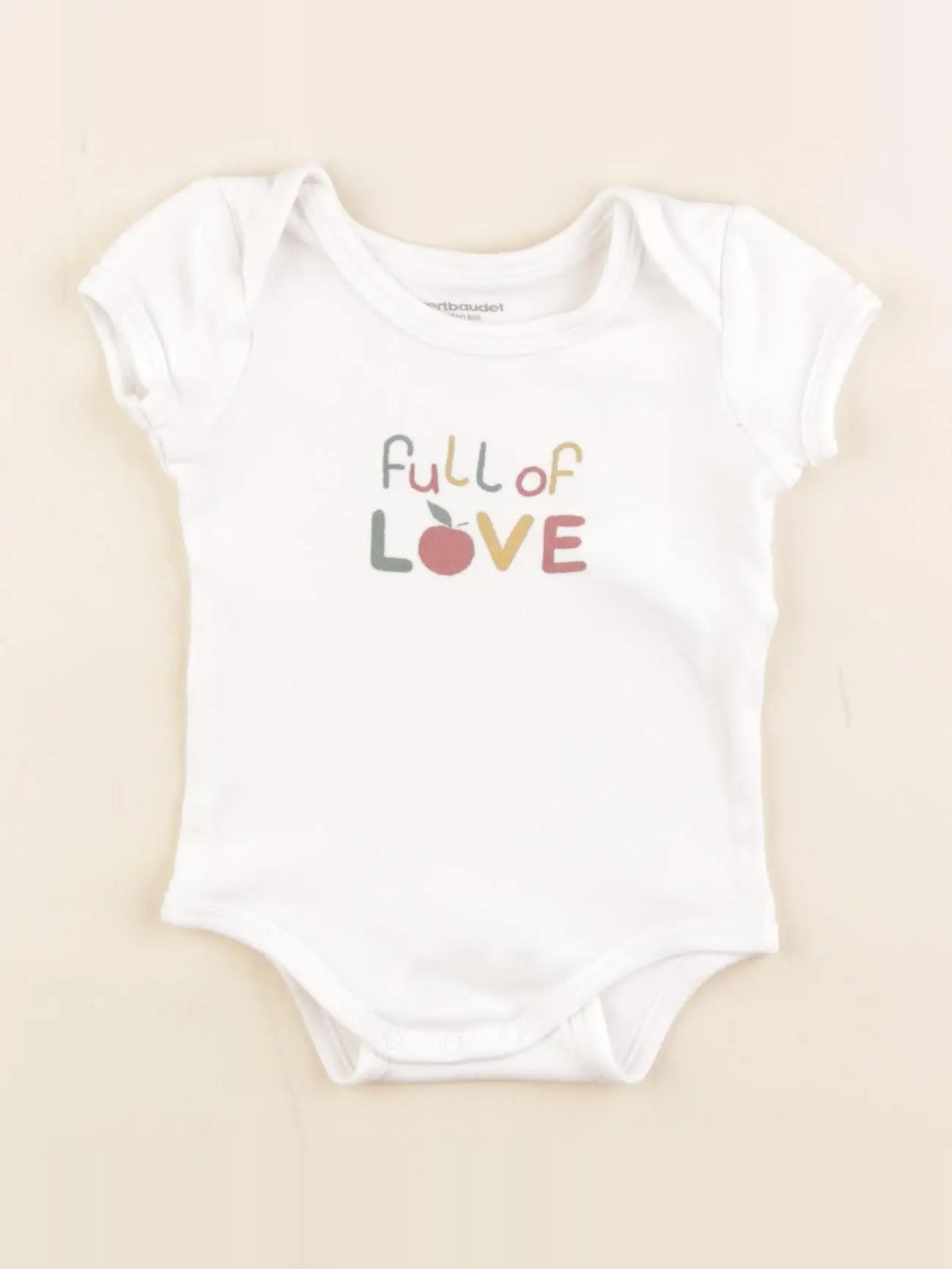 Vertbaudet - body blanc - 6 mois