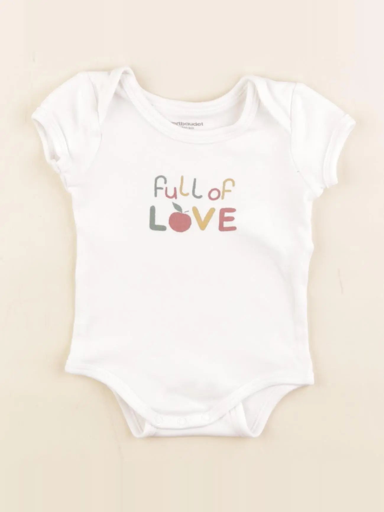 Vertbaudet - body blanc - 6 mois