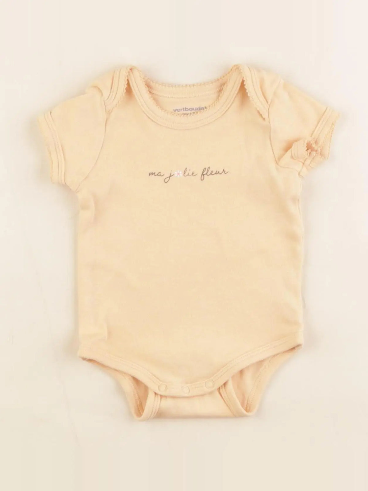 Vertbaudet - body orange - 6 mois