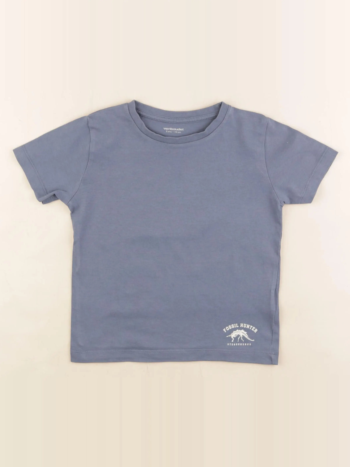 Vertbaudet - tee-shirt bleu - 5 ans