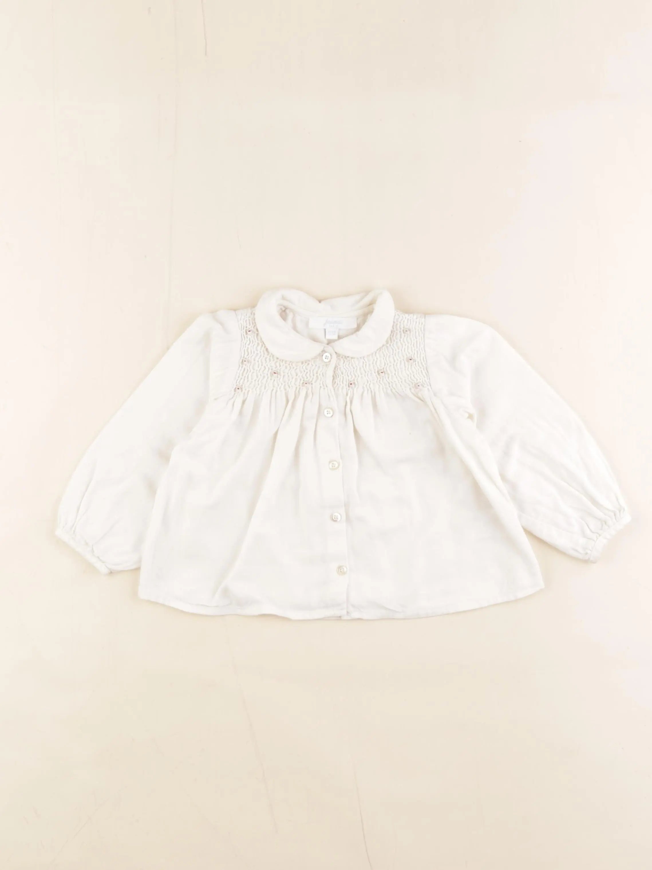 Jacadi - blouse beige - 12 mois