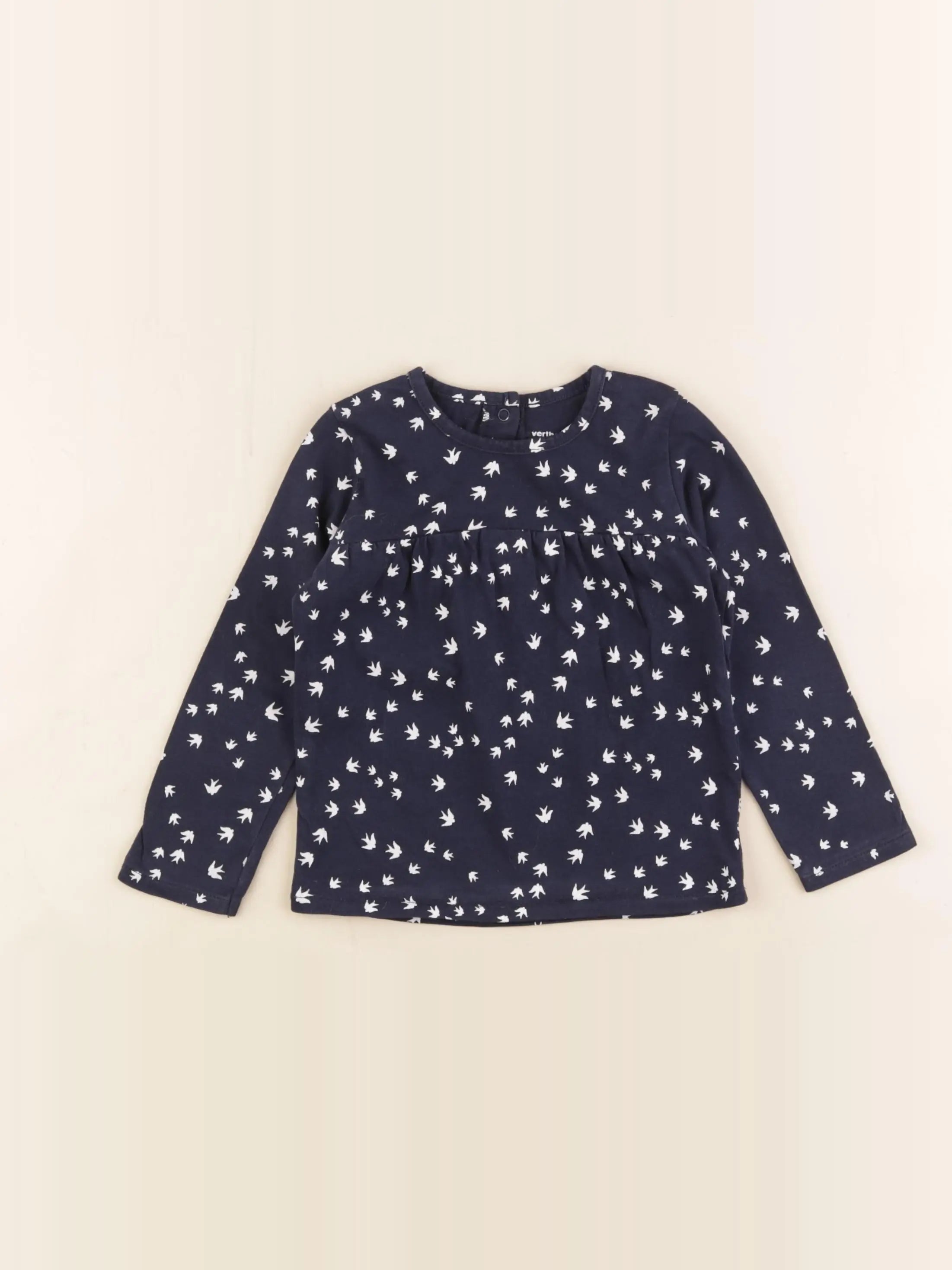 Vertbaudet - tee-shirt bleu - 18 mois