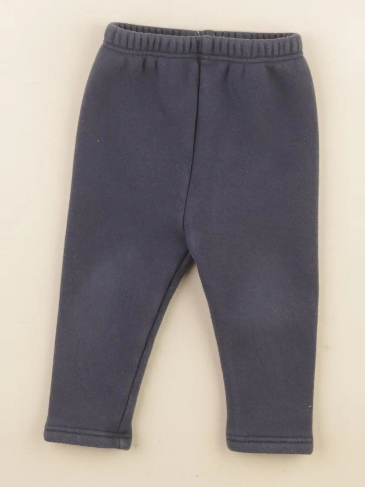Vertbaudet - legging doublé bleu - 12 mois