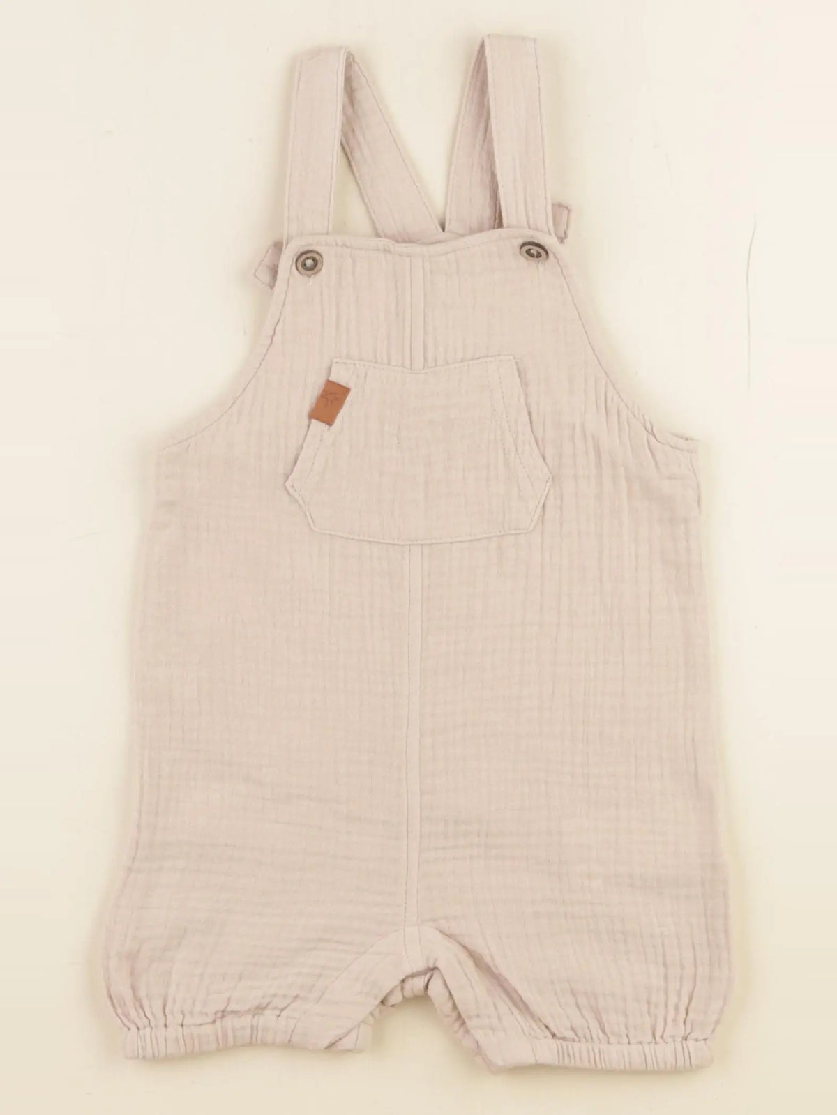 Vertbaudet - salopette marron - 12 mois