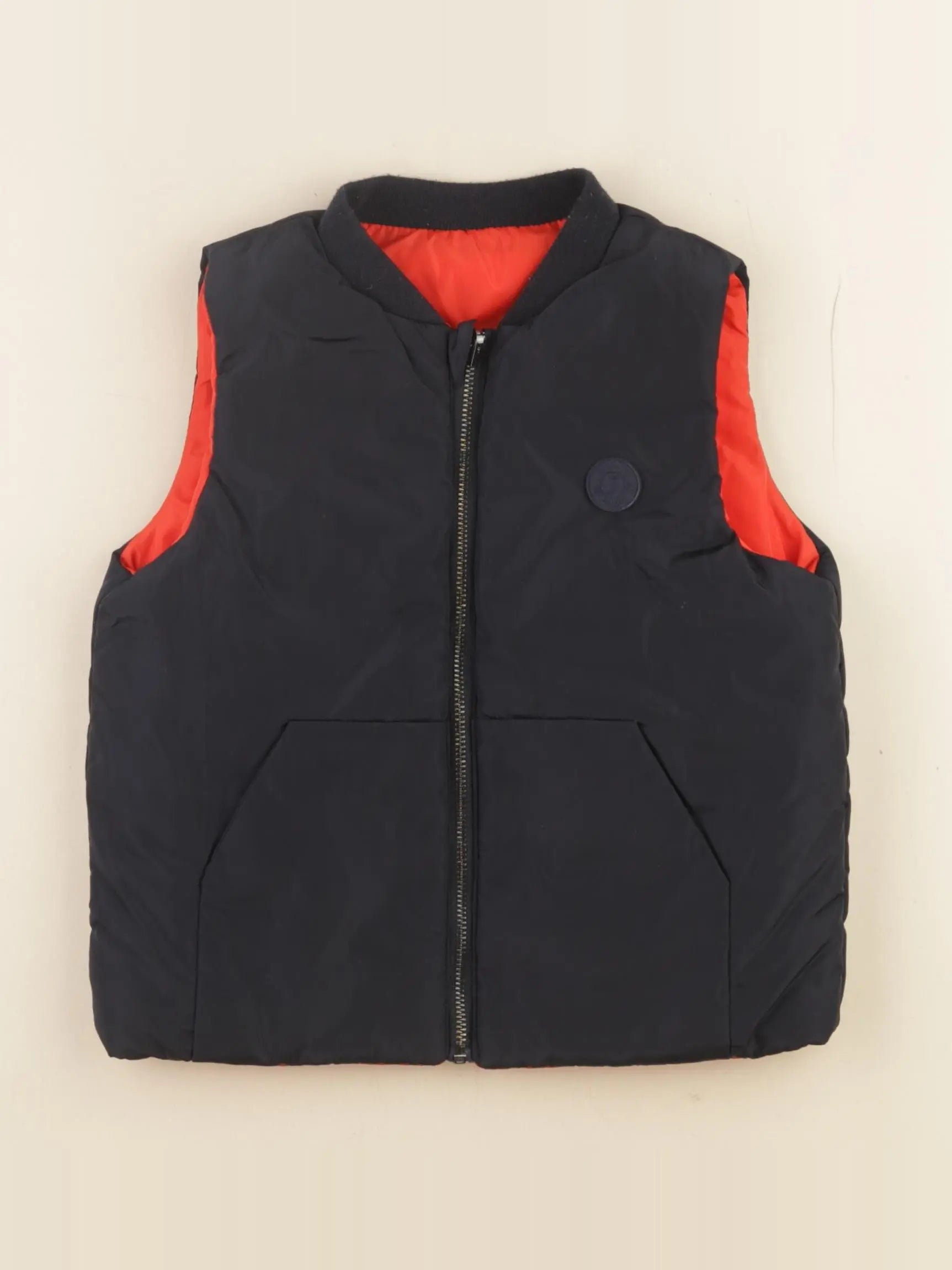 Jacadi - doudoune réversible bleu, rouge - 36 mois