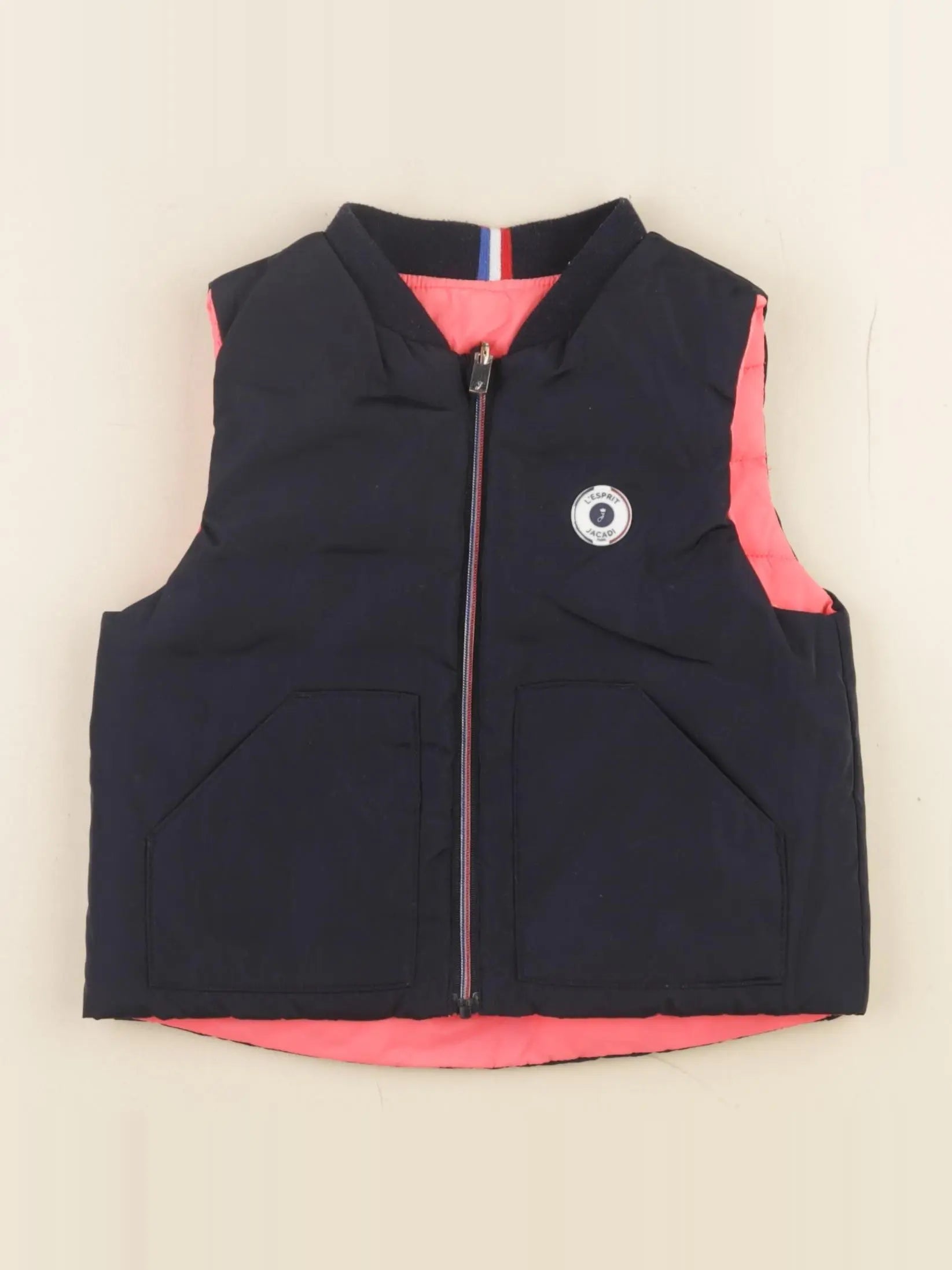 Jacadi - doudoune réversible bleu, rose - 24 mois