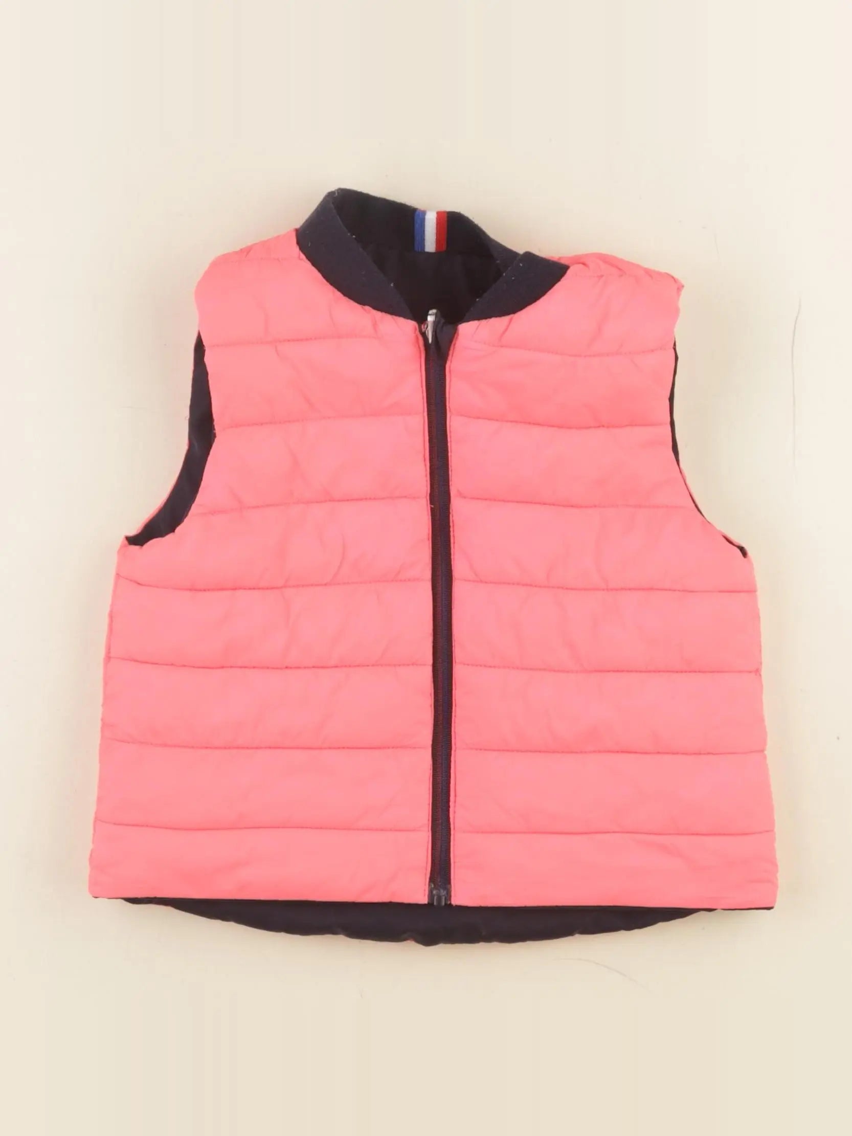 Jacadi - doudoune réversible bleu, rose - 24 mois