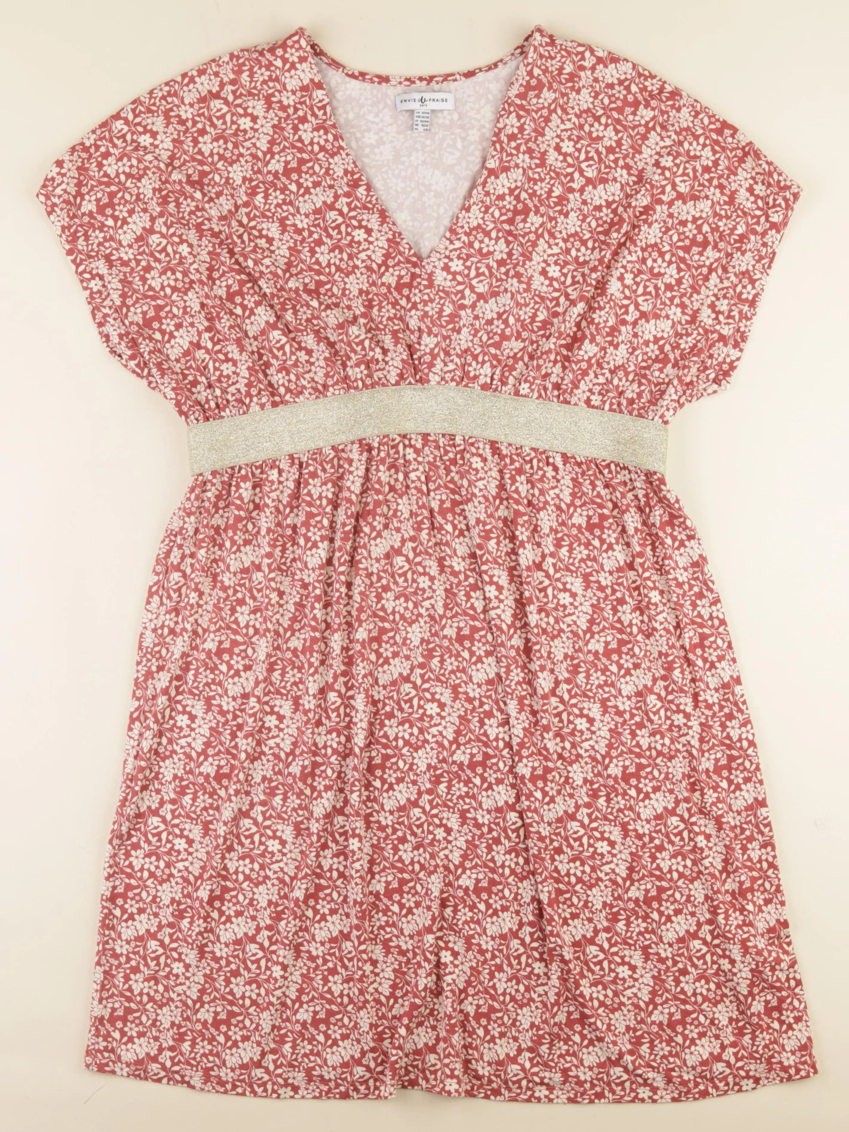 Envie de fraise - robe grossesse rose, beige - 38 à 40