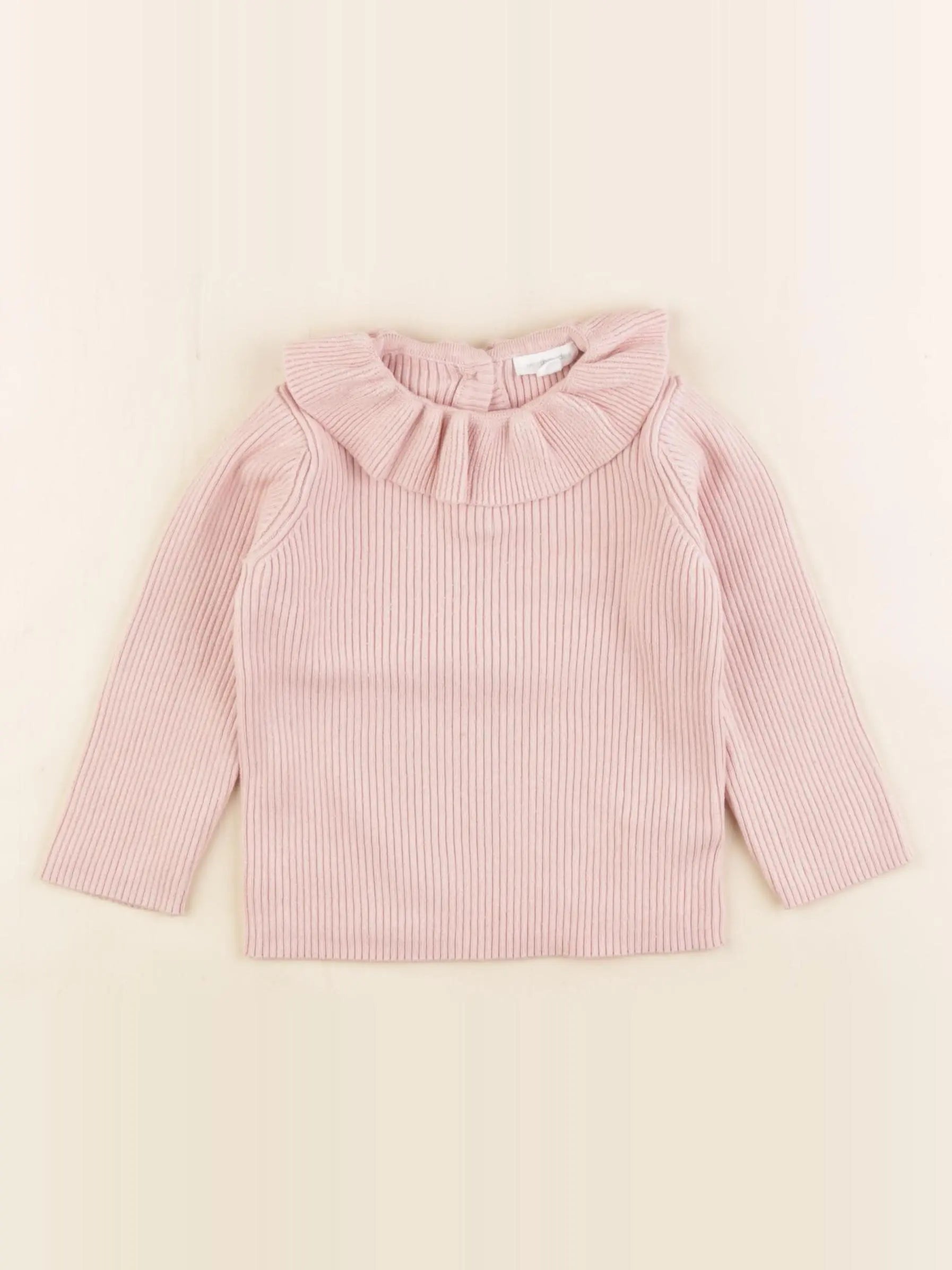 Vertbaudet - pull rose - 12 mois