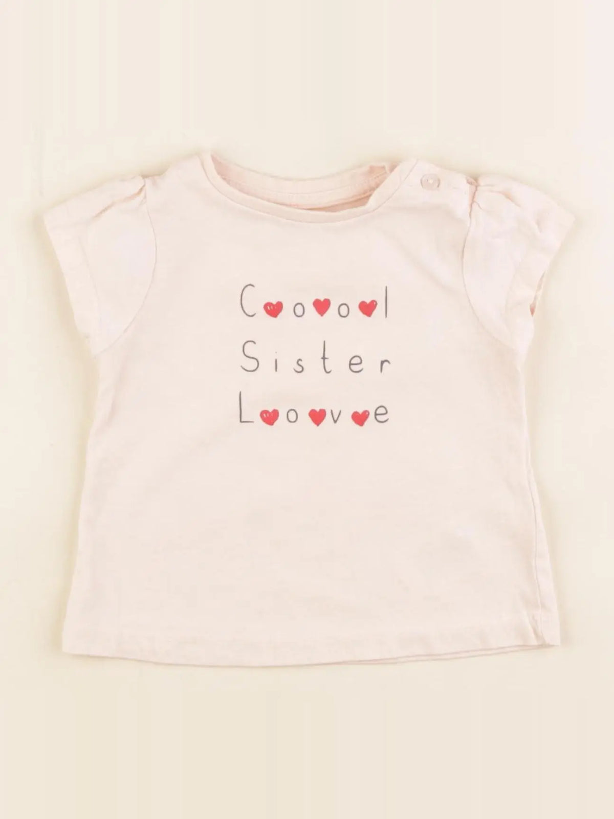 Vertbaudet - tee-shirt rose - 9 mois