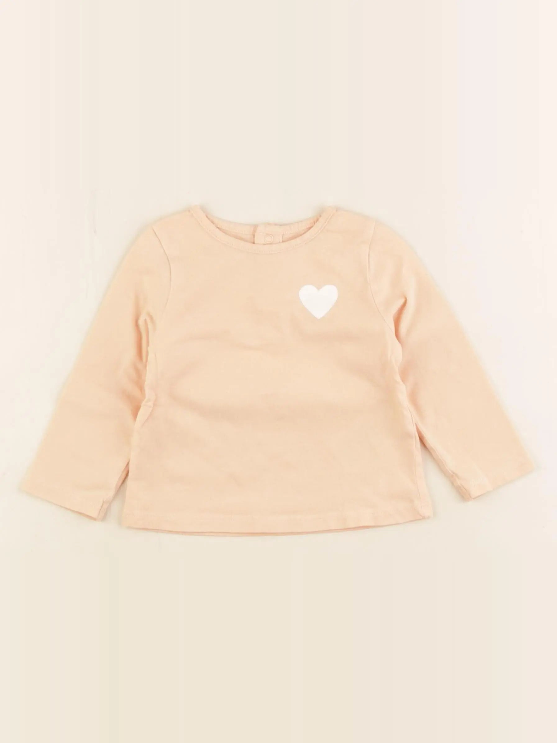 Vertbaudet - tee-shirt orange - 6 mois