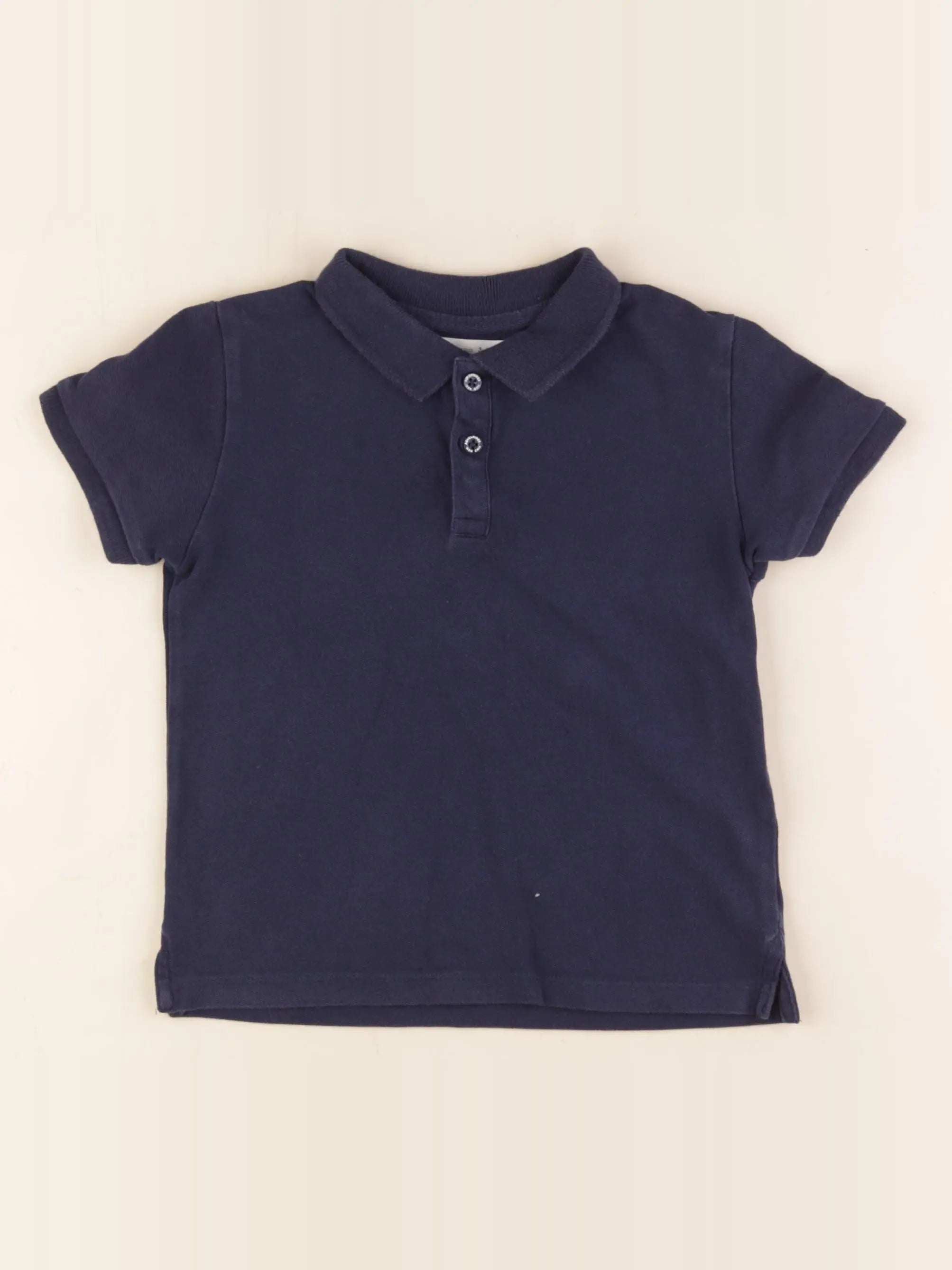 Zara - polo bleu - 3/4 ans