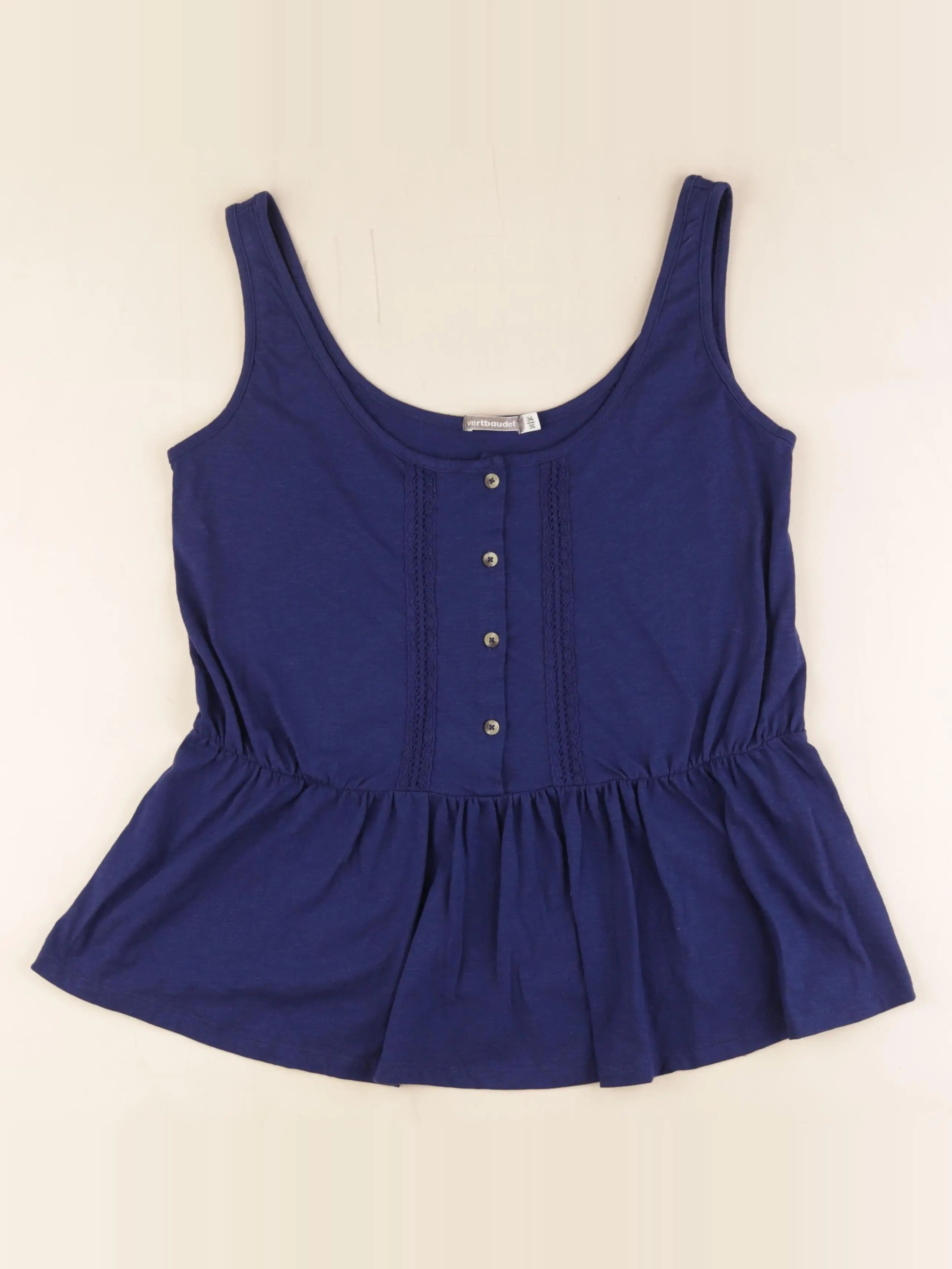Vertbaudet - débardeur grossesse bleu - 34 à 36