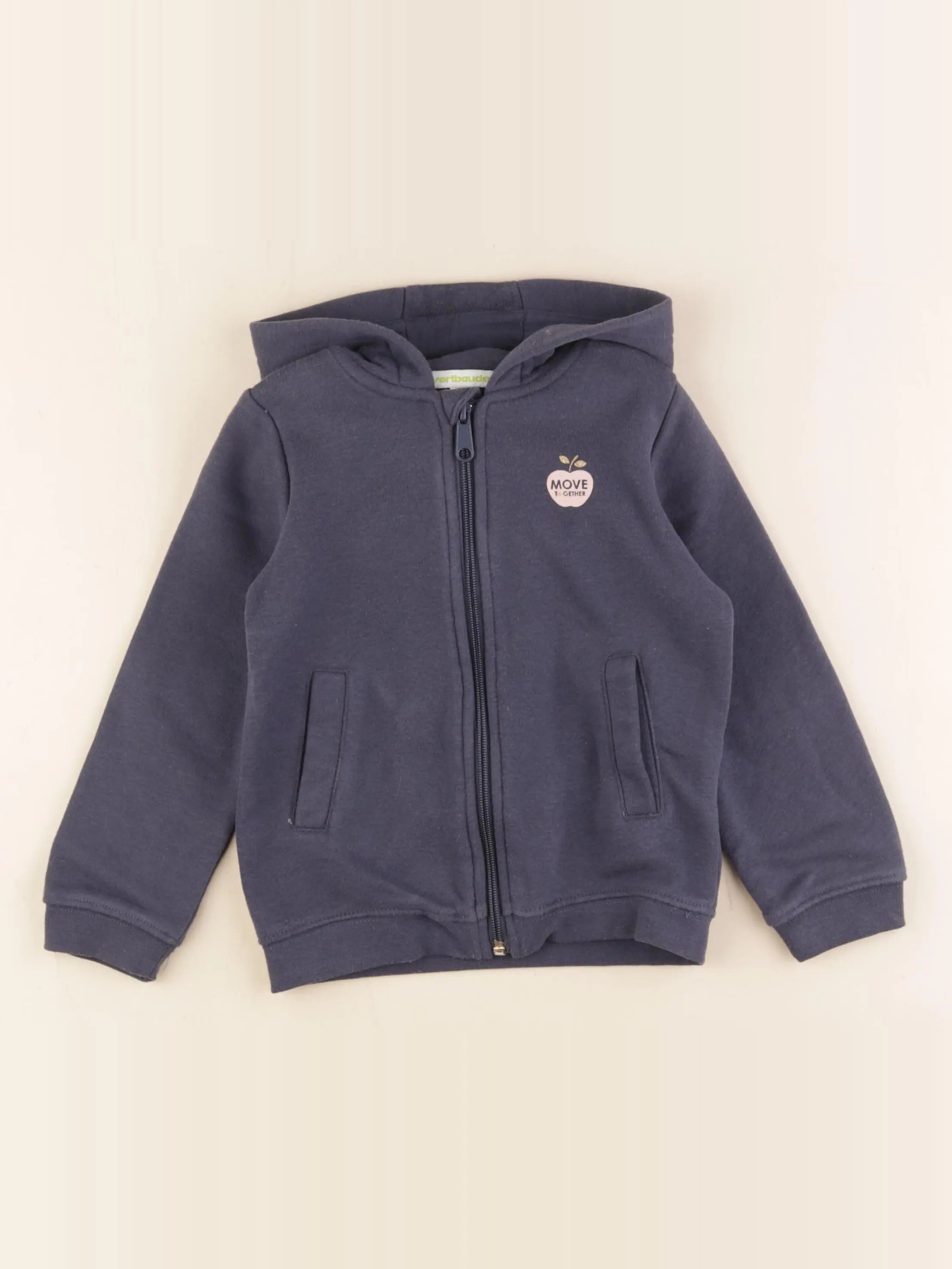 Vertbaudet - sweat bleu - 4 ans