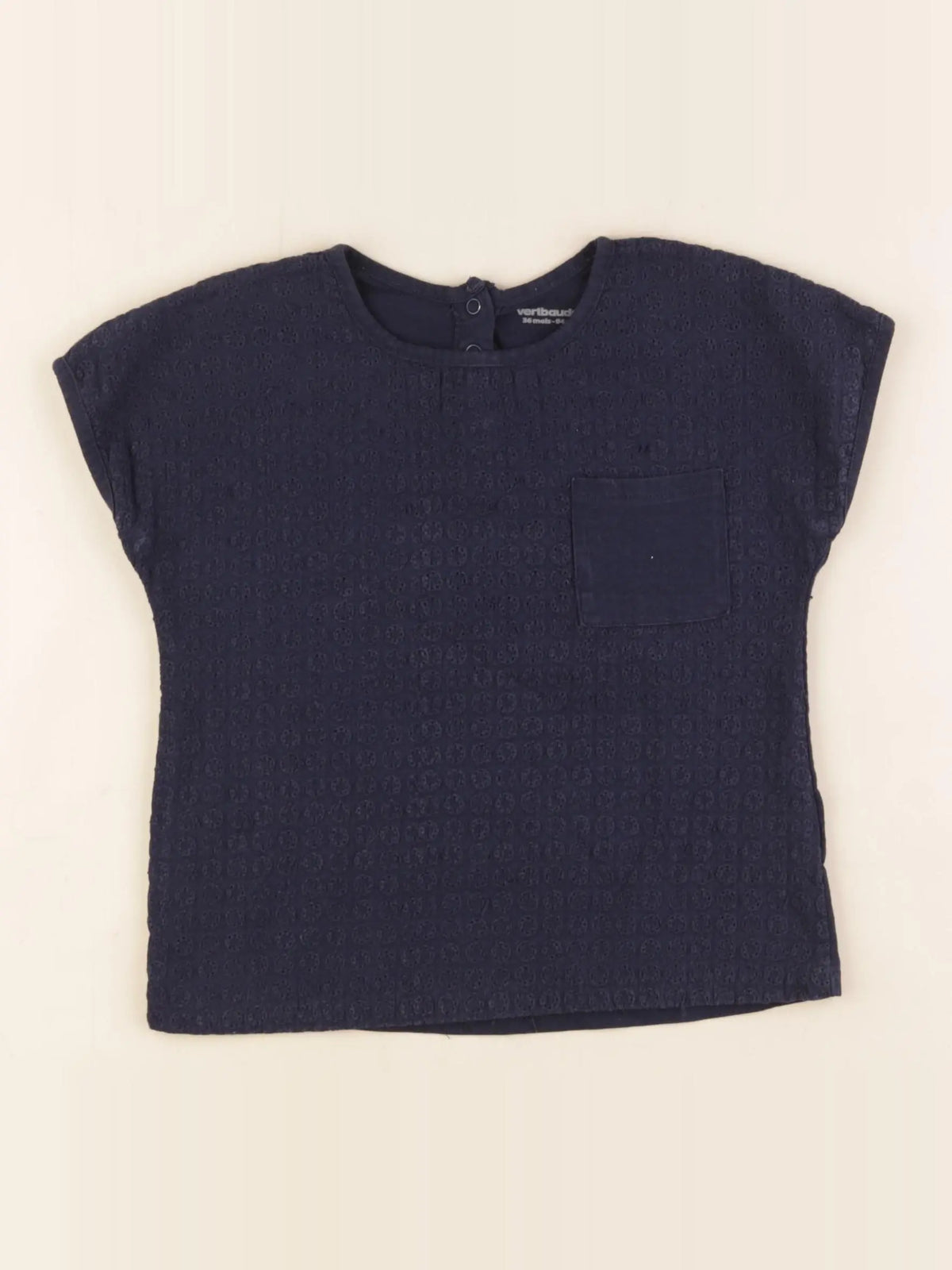 Vertbaudet - tee-shirt bleu - 36 mois