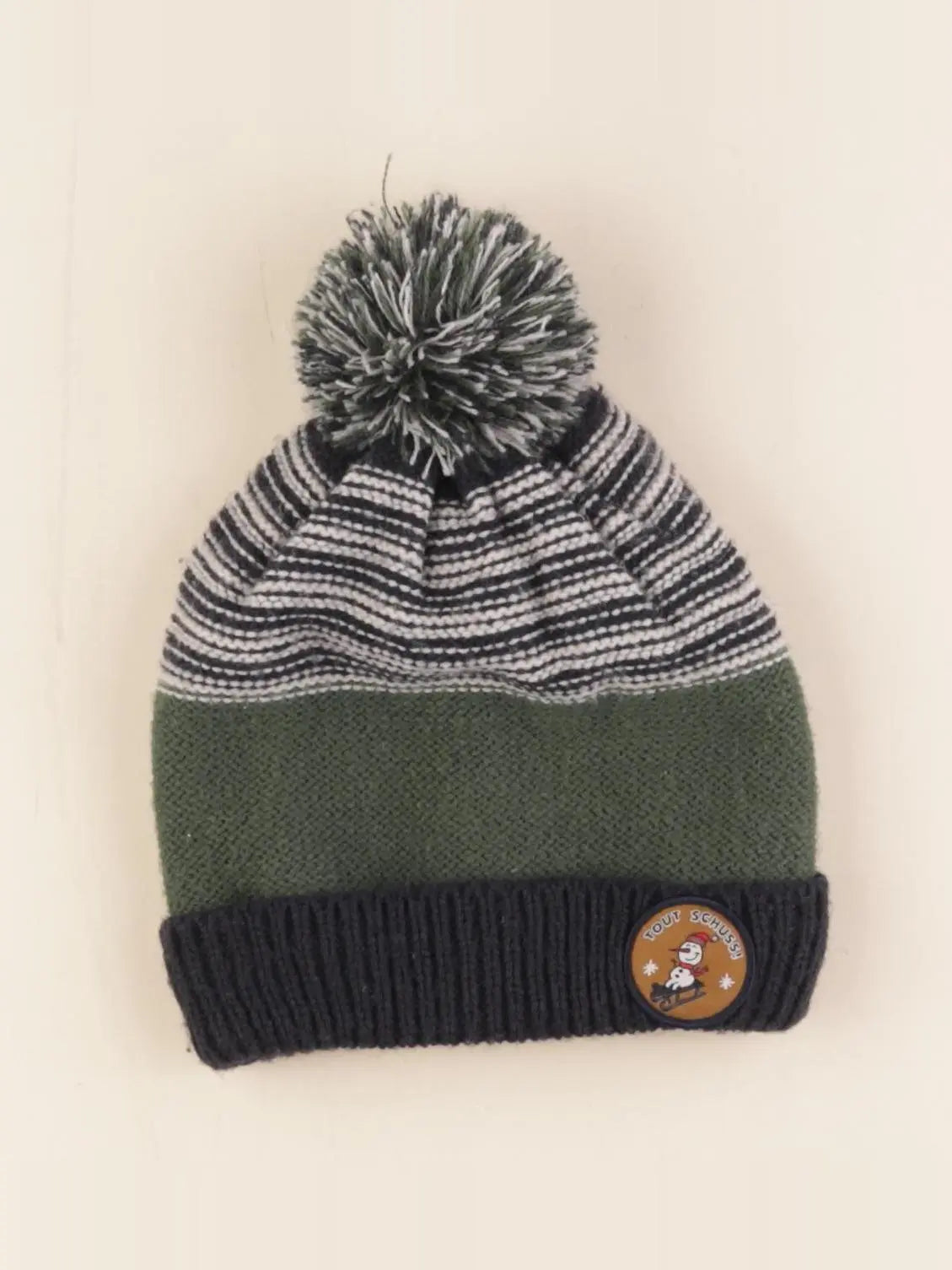 Vertbaudet - bonnet vert, bleu - 4/6 ans