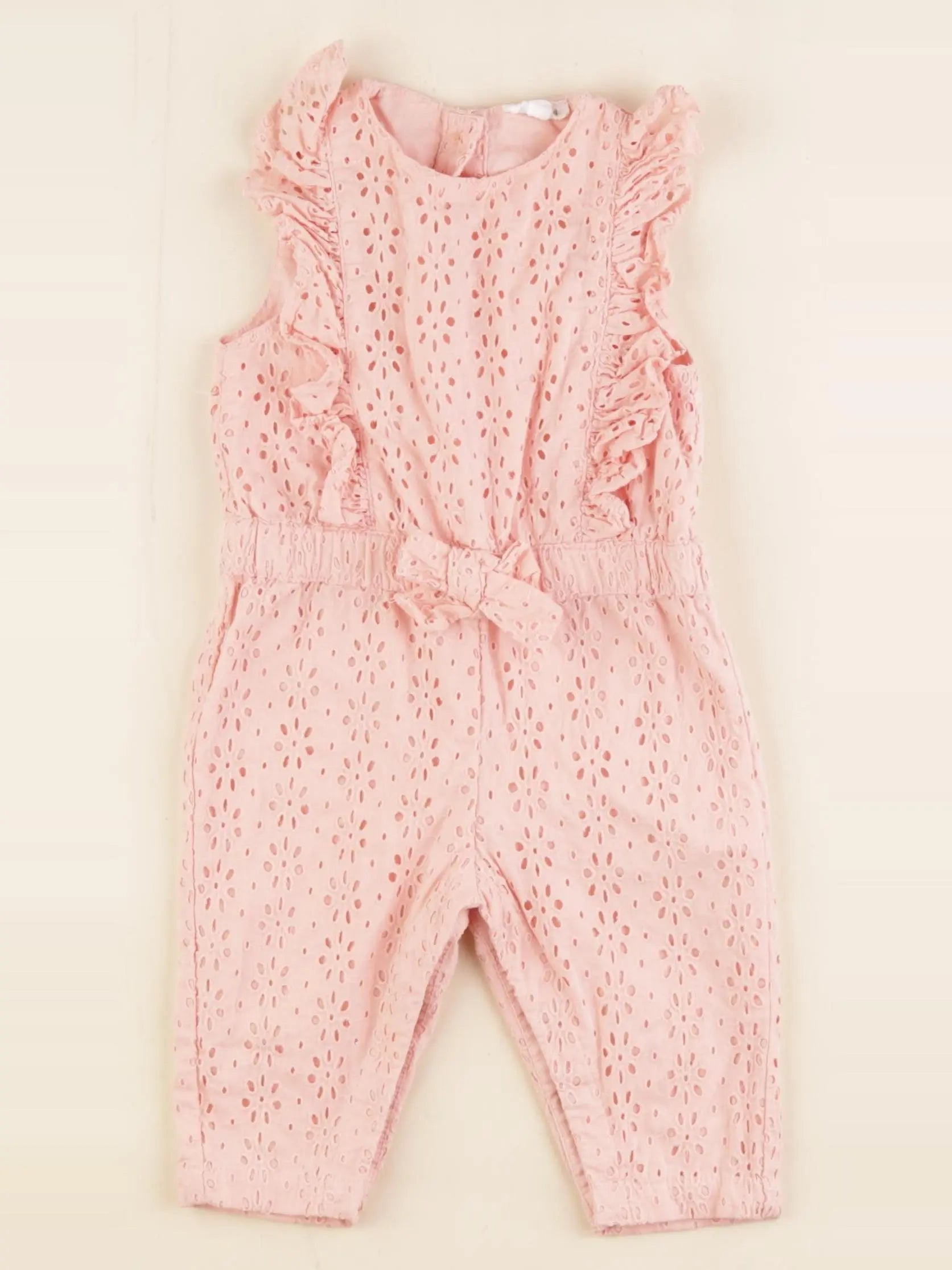 Vertbaudet - combinaison rose - 6 mois