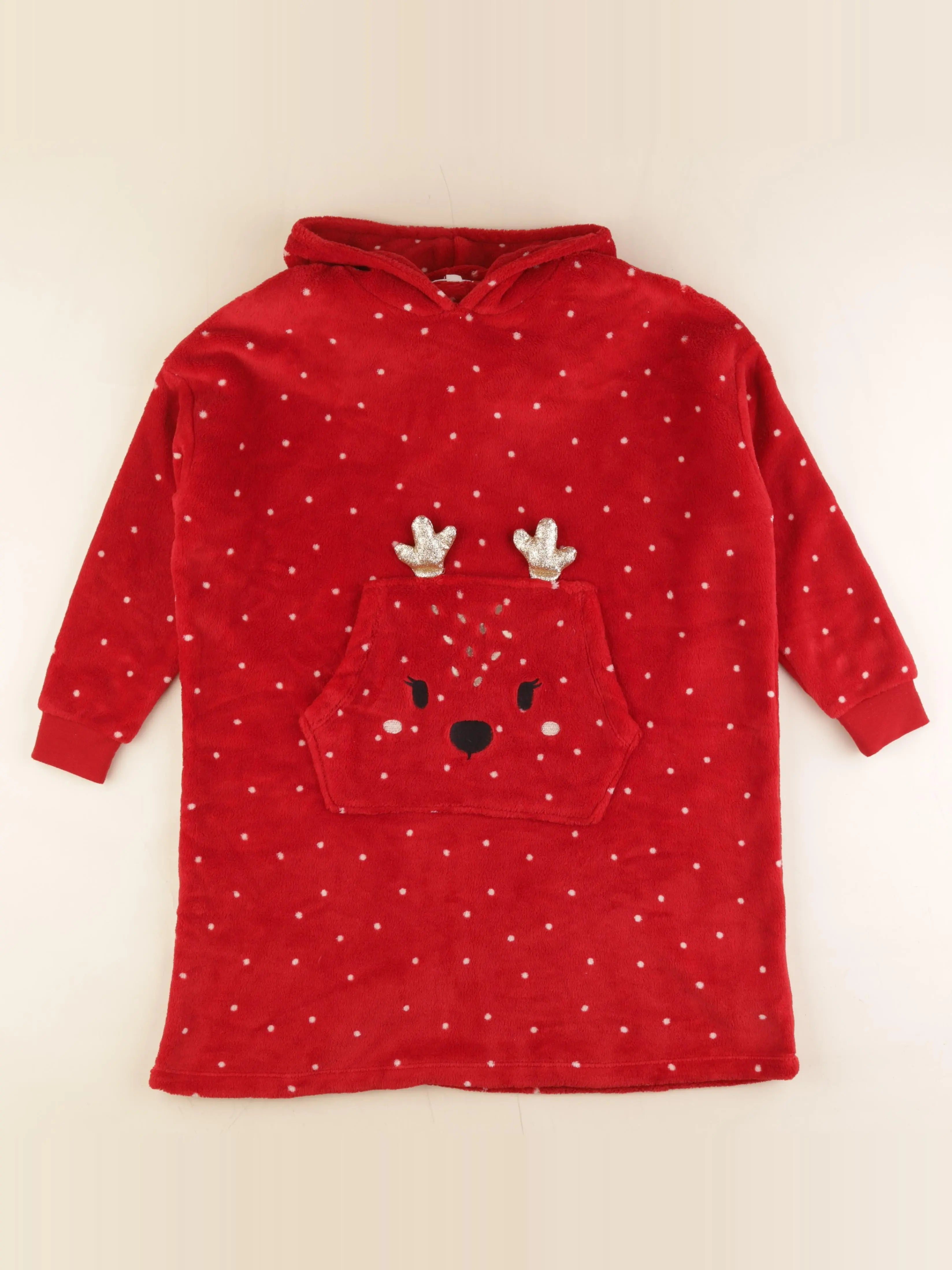 Vertbaudet - robe de chambre rouge - 10 ans