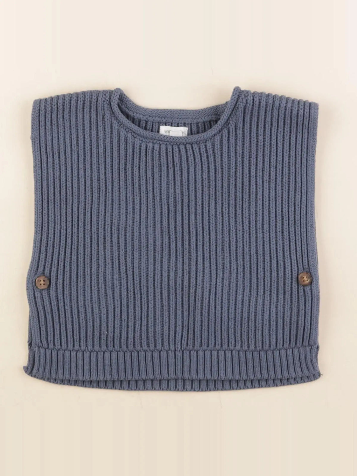 Vertbaudet - pull bleu - 12 mois