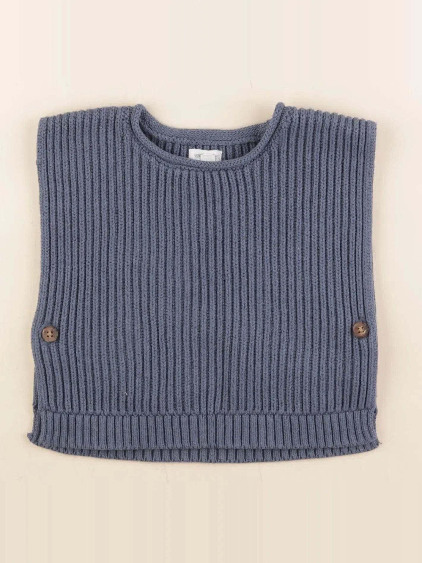 Vertbaudet - pull bleu - 12 mois