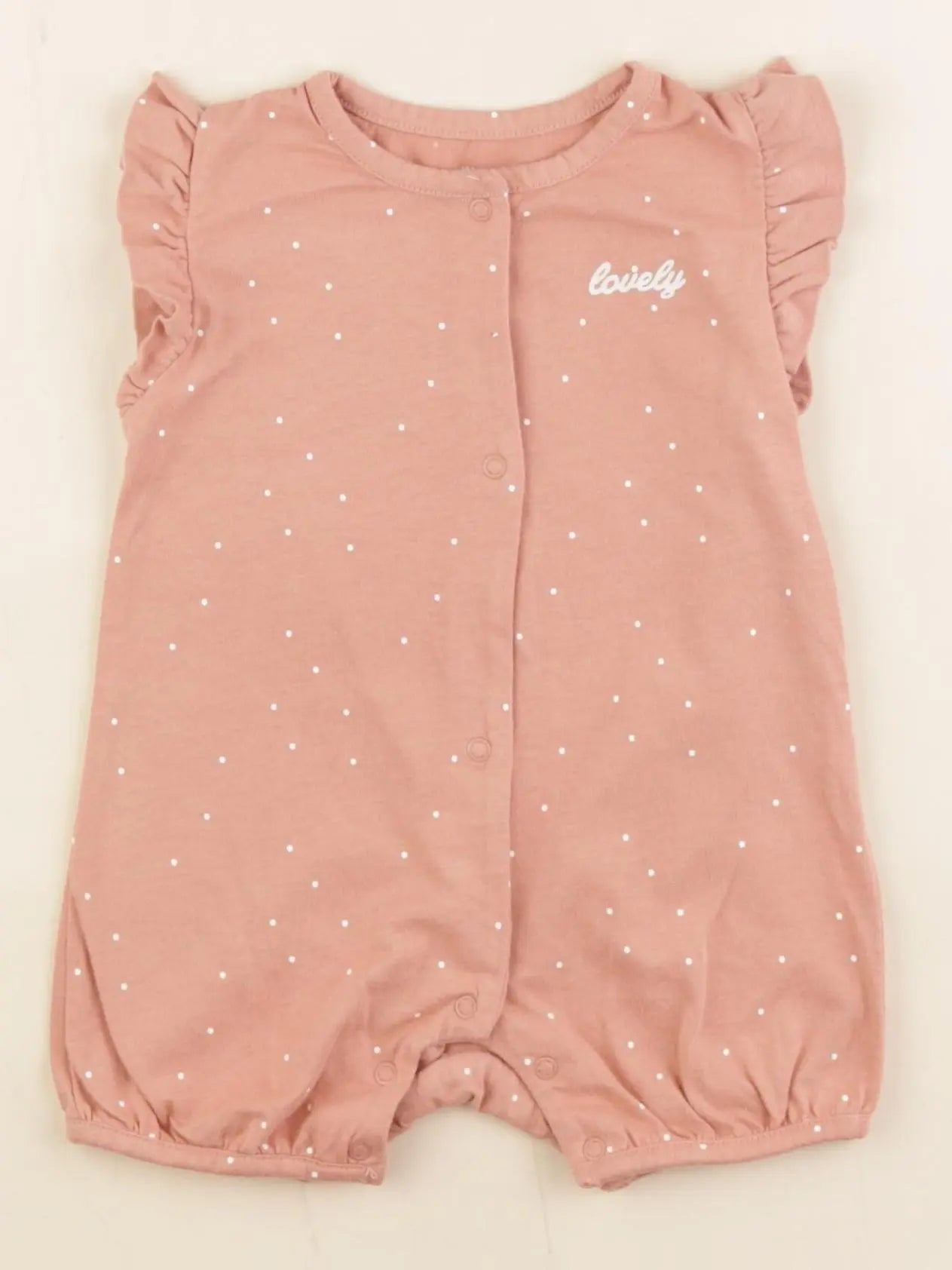 Vertbaudet - pyjama coton rose - 9 mois