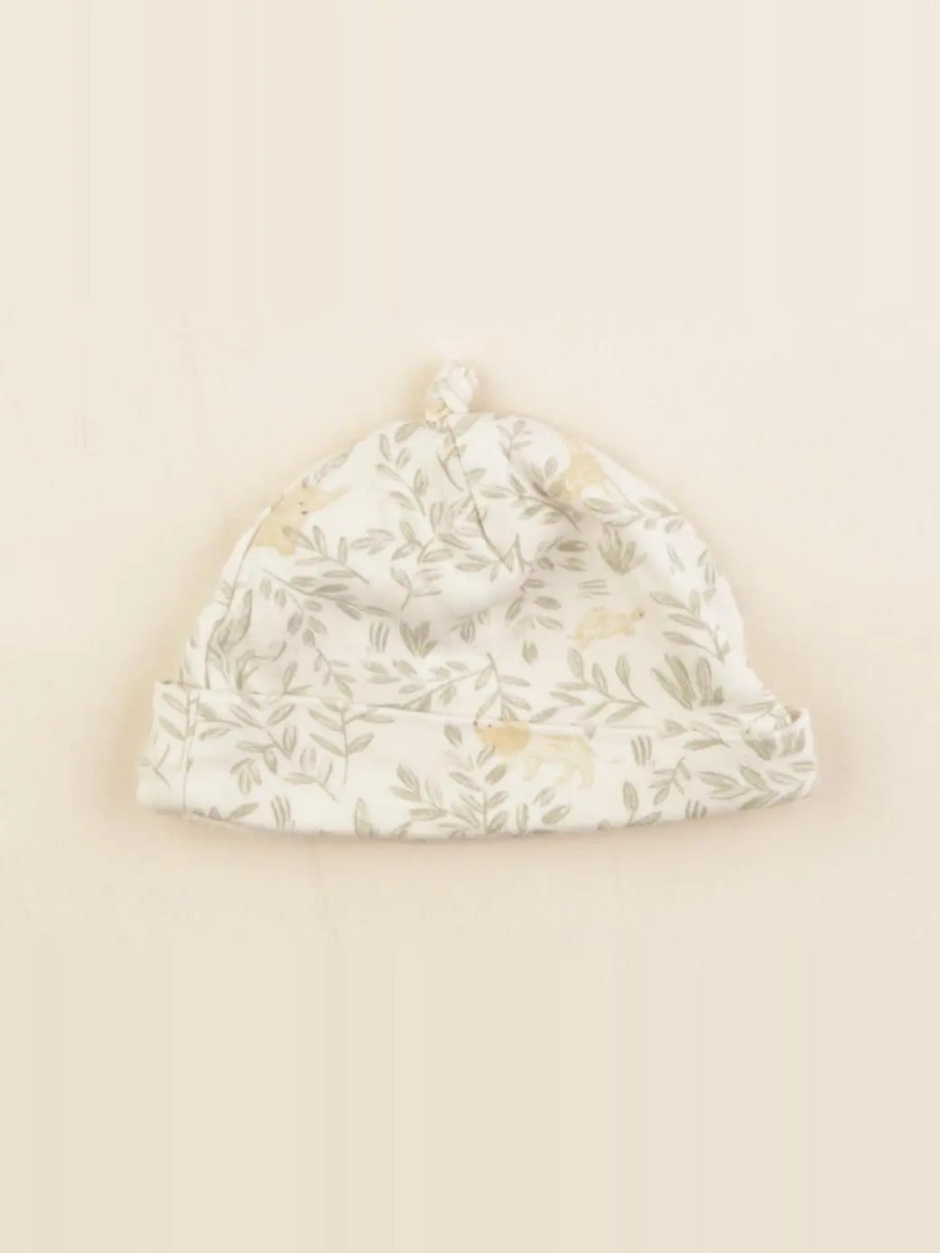 Vertbaudet - bonnet beige, vert - 6/9 mois