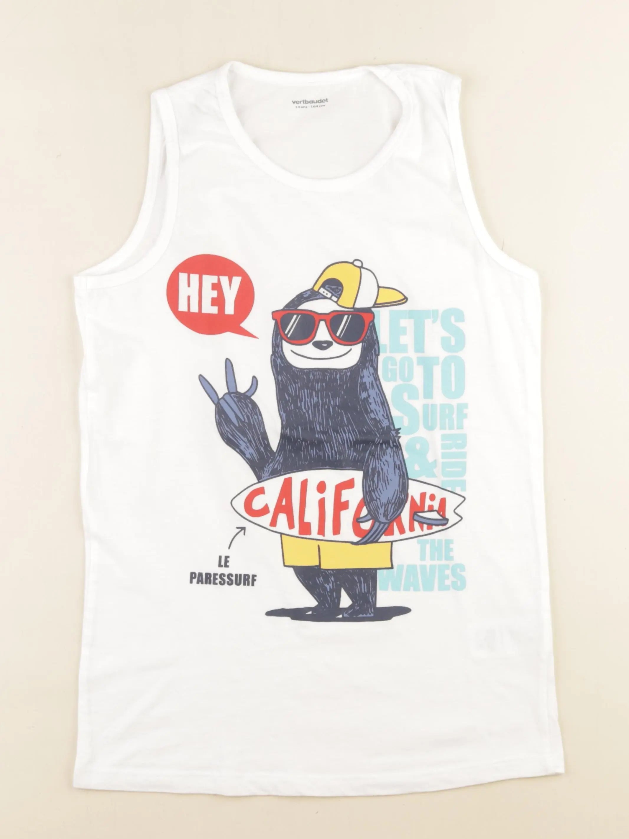 Vertbaudet - débardeur blanc - 14 ans