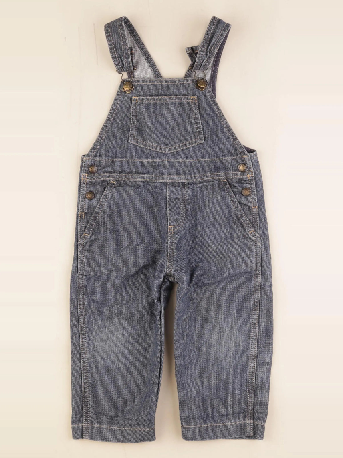 Petit Bateau - salopette bleu - 18 mois
