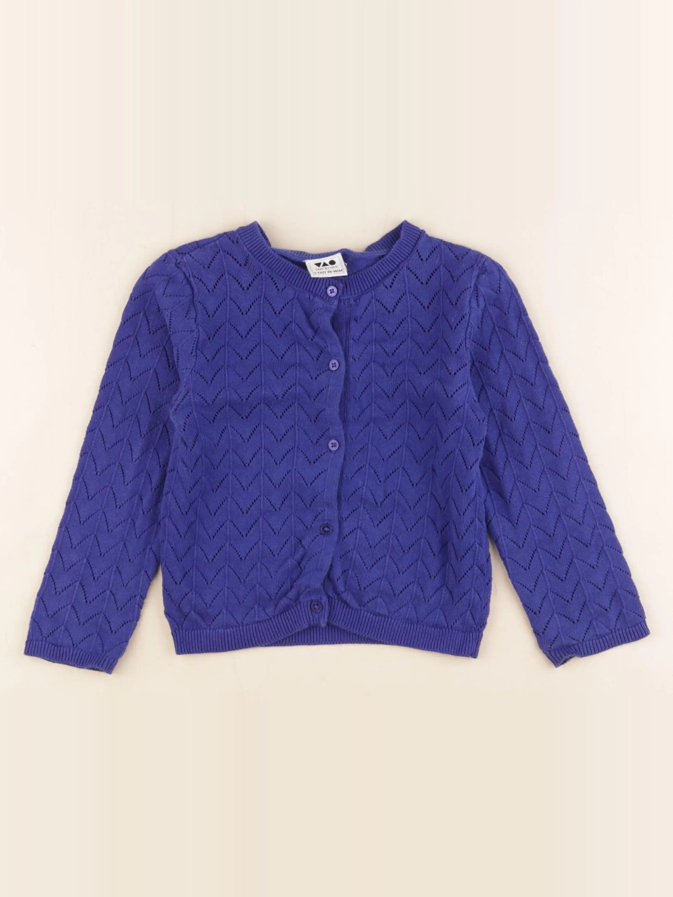 Tape à l'oeil - gilet bleu - 2/3 ans