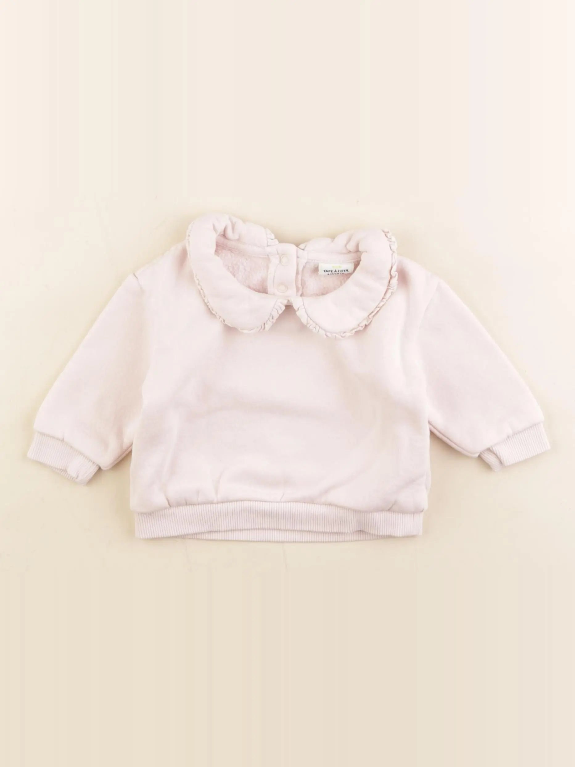 Tape à l'oeil - sweat rose - 6 mois