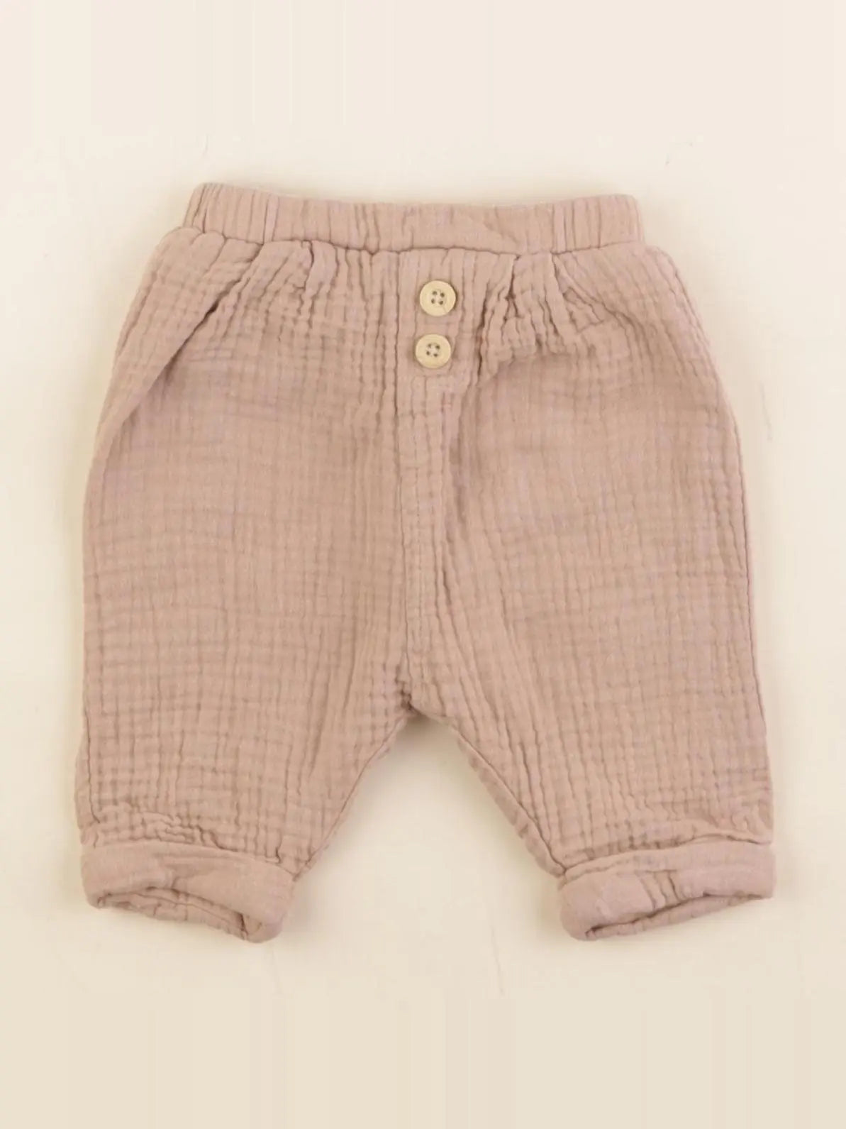 Vertbaudet - pantalon marron - 3 mois