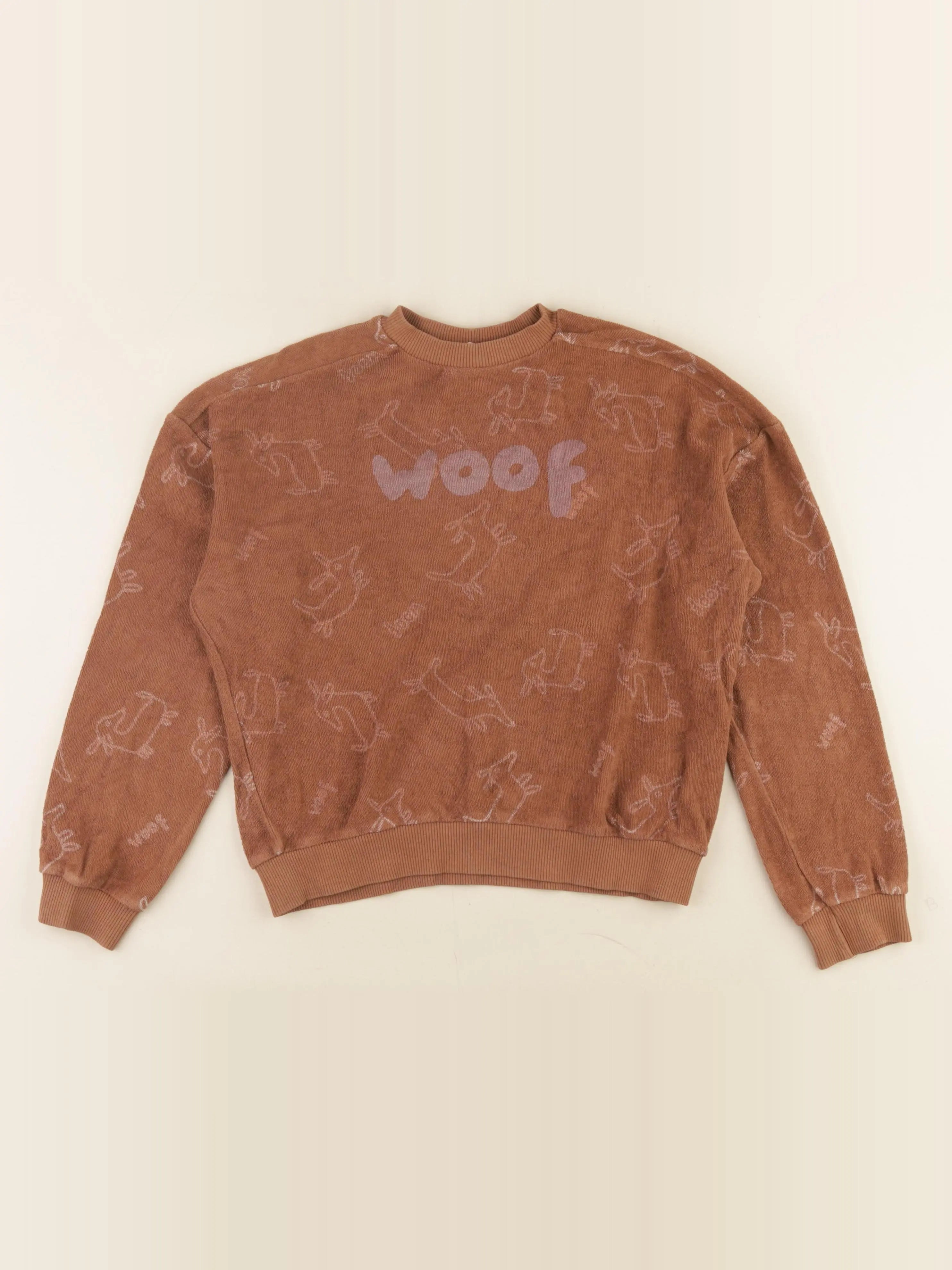 Maison Tadaboum - sweat éponge marron - 10/11 ans