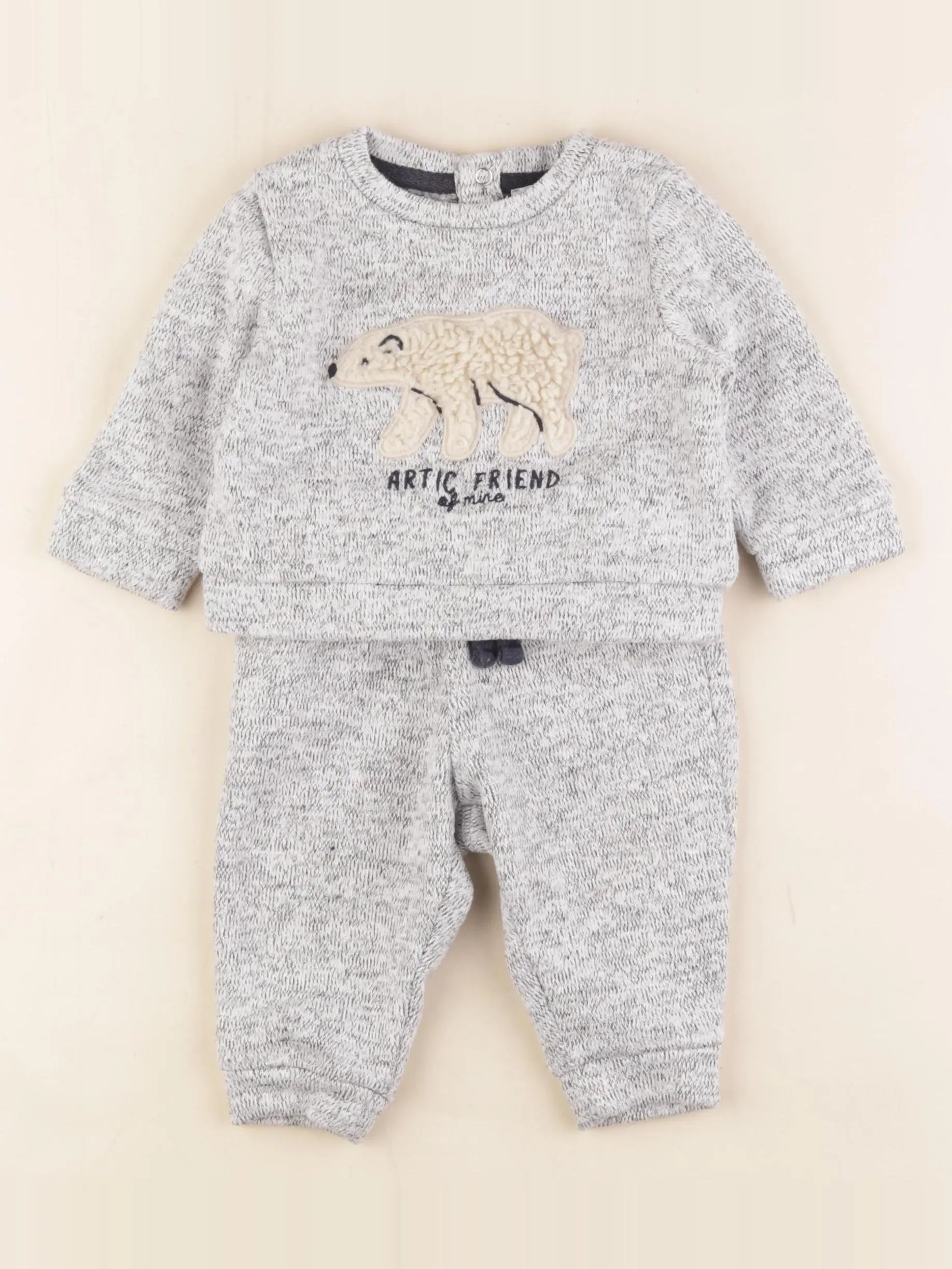 Boutchou - ensemble gris - 6 mois