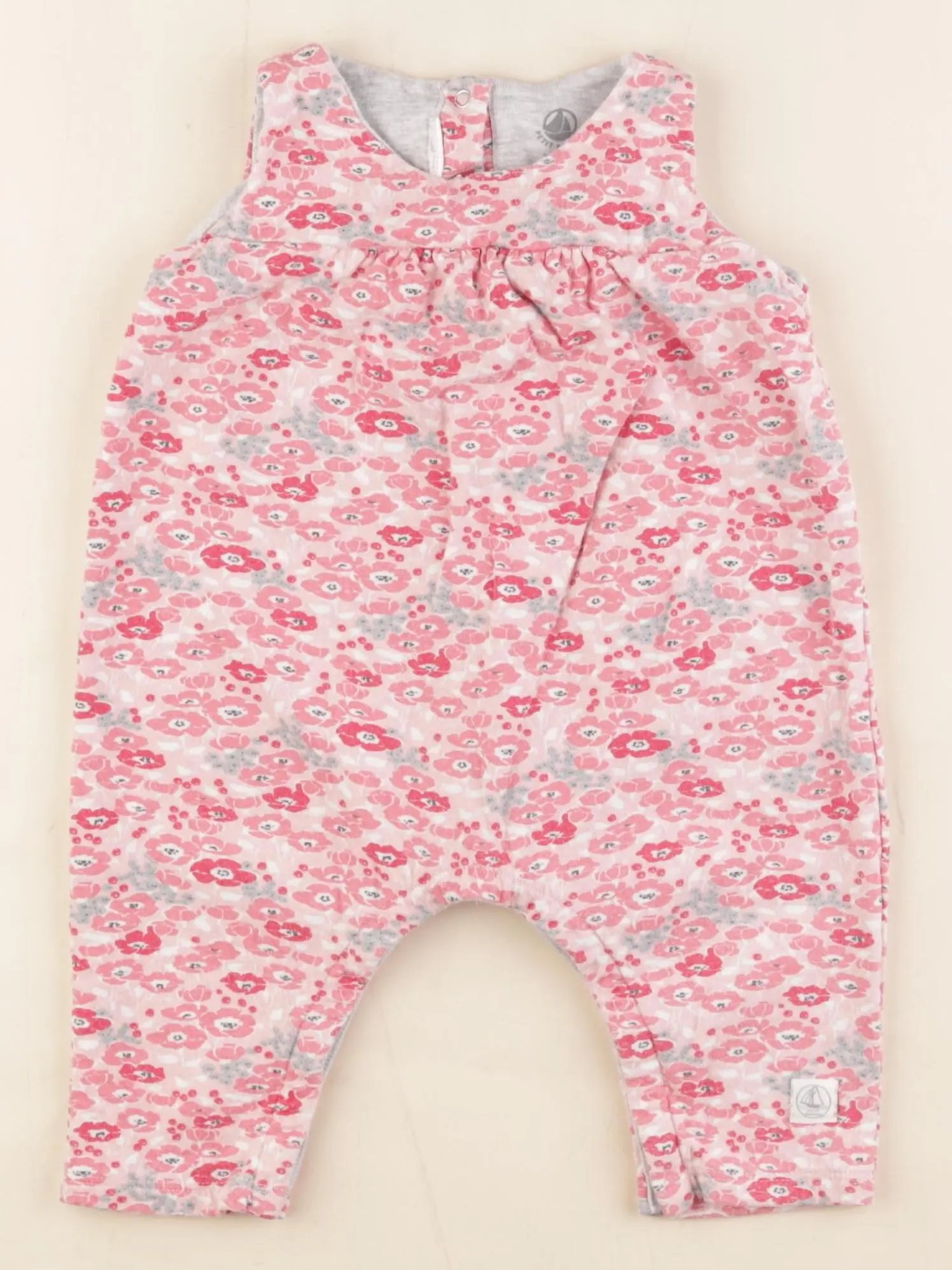 Petit Bateau - combinaison rose - 6 mois
