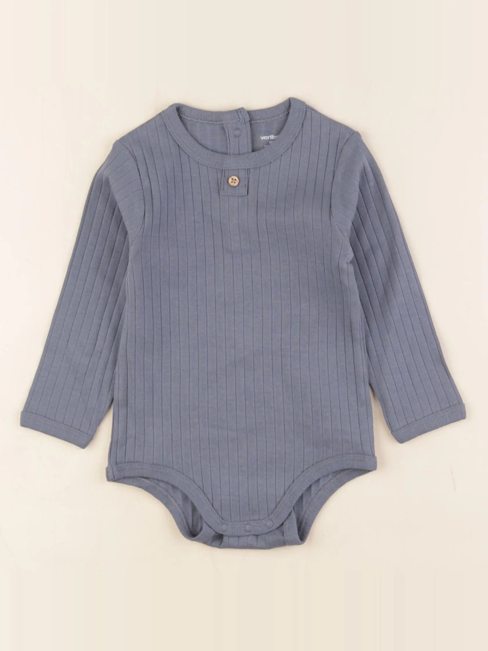 Vertbaudet - body bleu - 12 mois