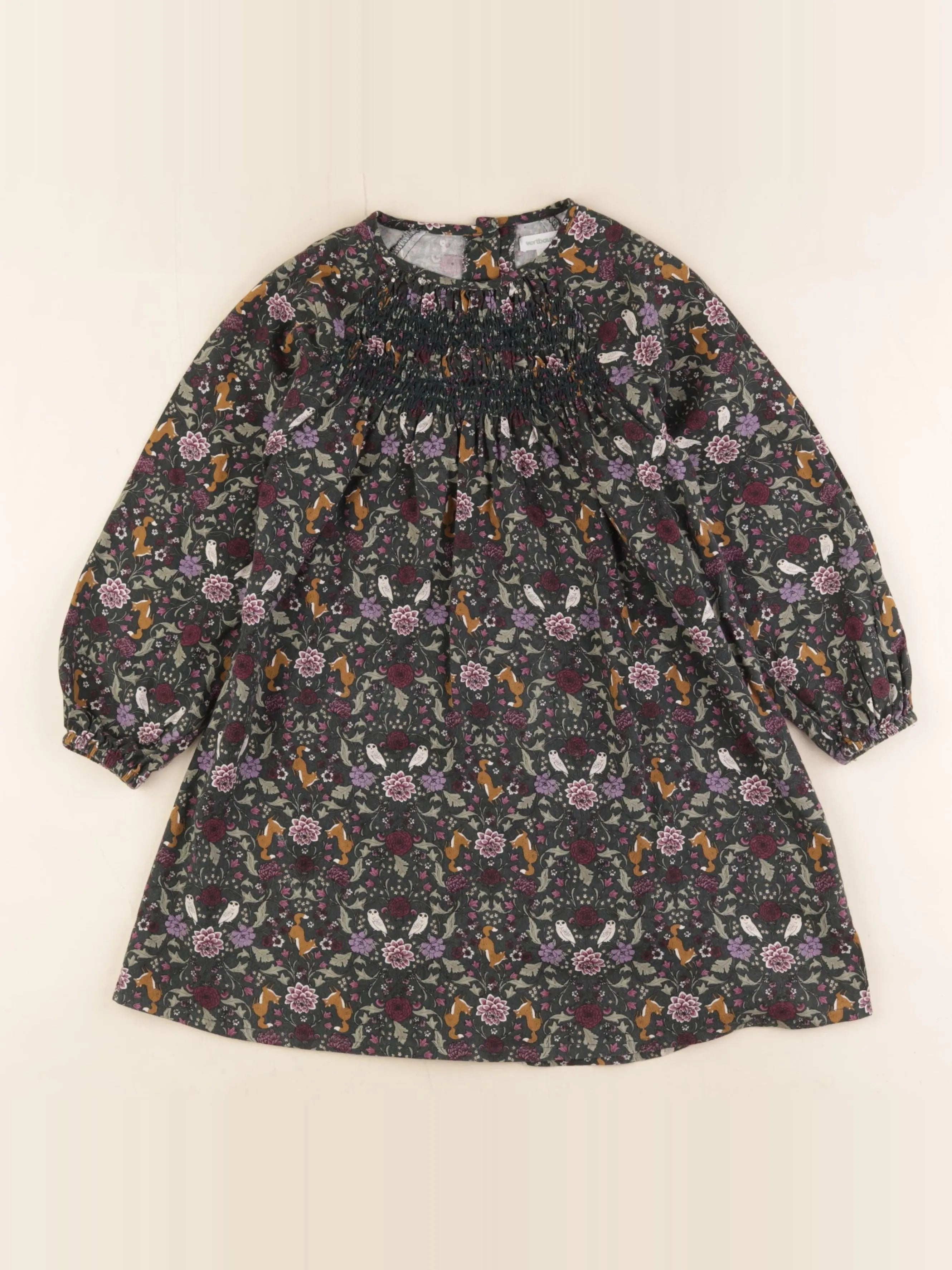 Vertbaudet - robe multicolore - 6 ans