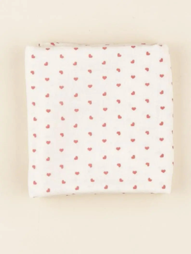 Foulard beige, rouge 60x60 